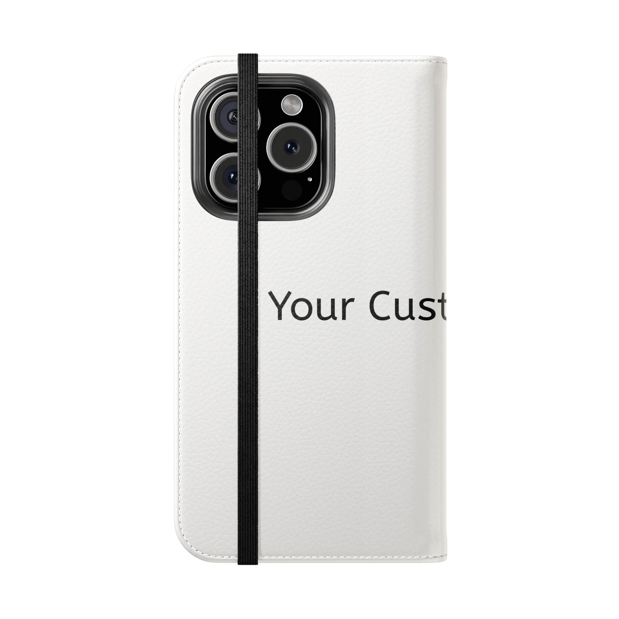 Custom Flip Phone Case — Personalized Wallet Folio with Card Slots