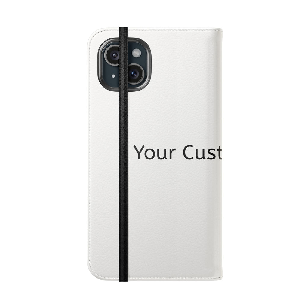 Custom Flip Phone Case — Personalized Wallet Folio with Card Slots