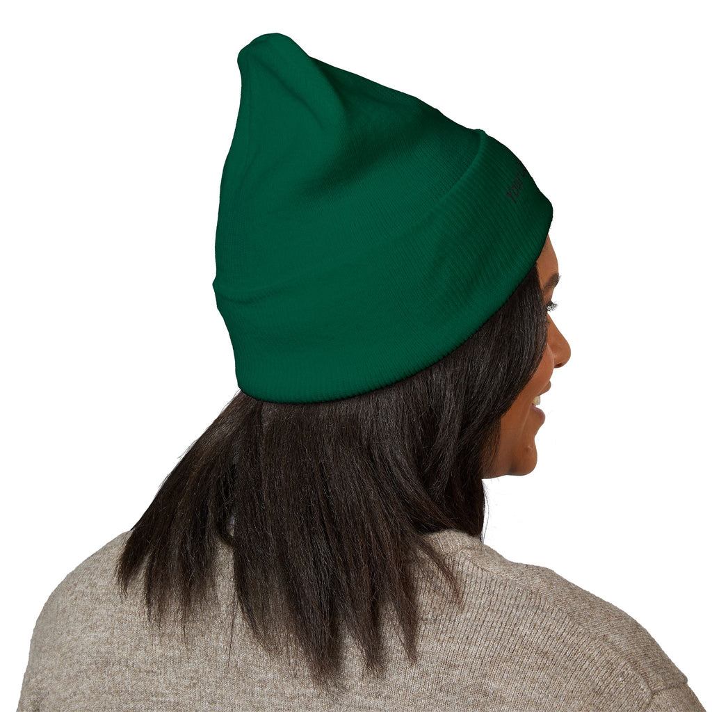 Embroidered Classic Cuffed Beanie — Custom Text Knit Hat