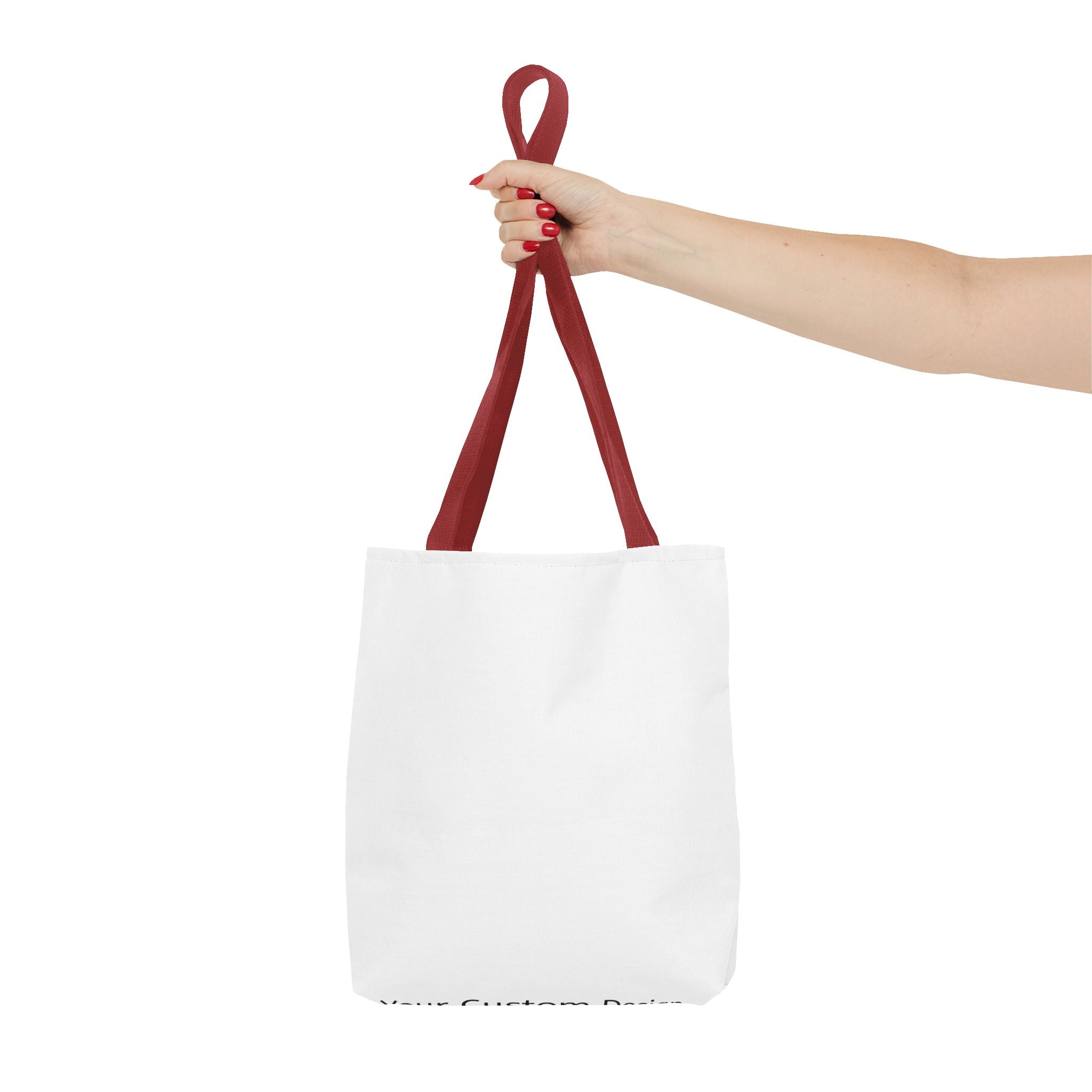 Custom All-Over Print Tote Bag — Blank White Canvas Tote