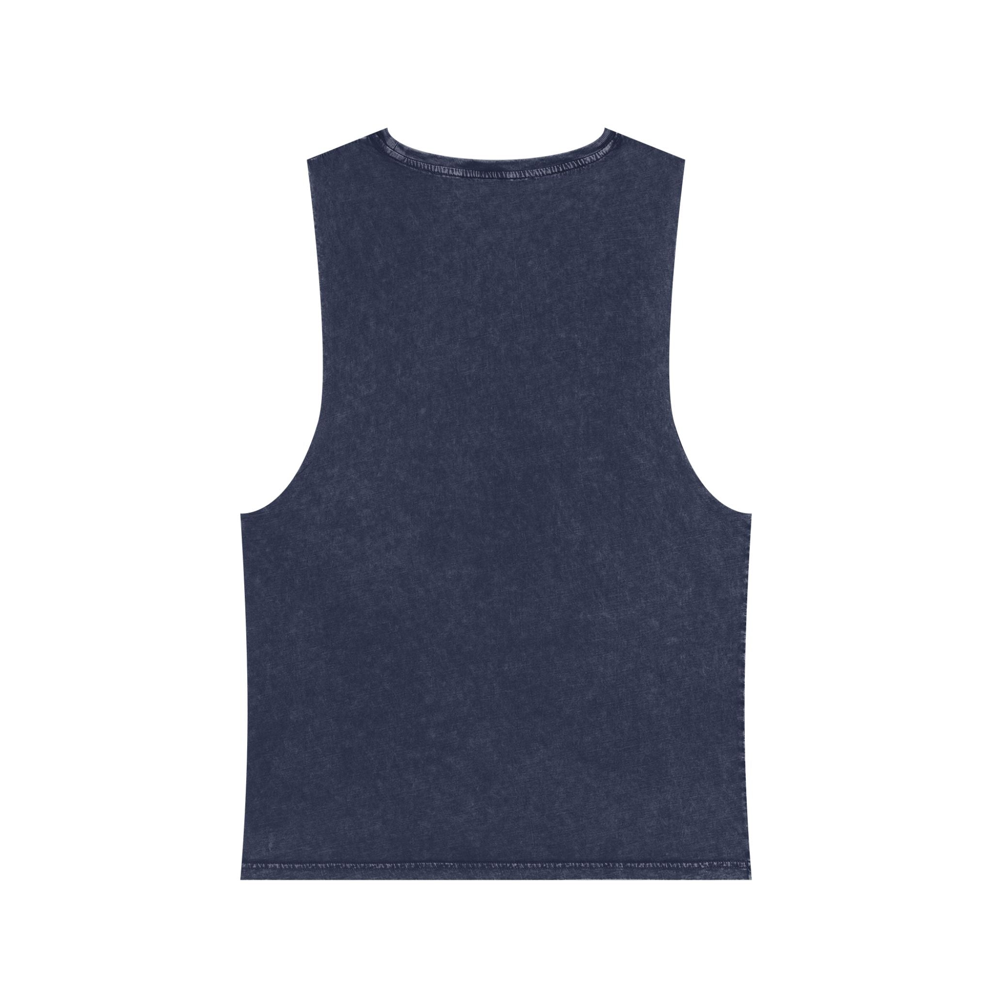 Stonewash Muscle Tank Top — Vintage Black Sleeveless Tee