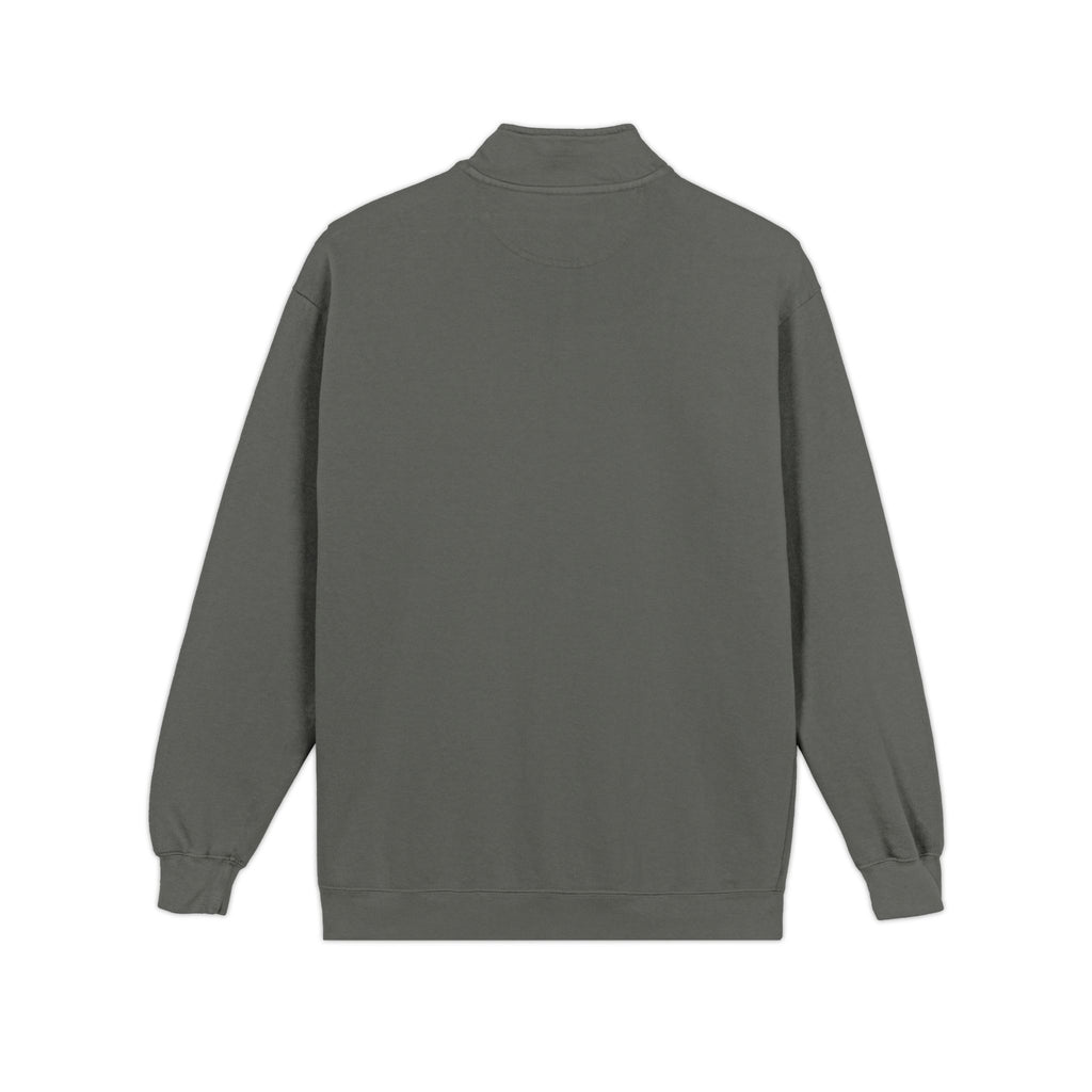 Quarter-Zip Sweatshirt – Minimalist Gray Casual Pullover