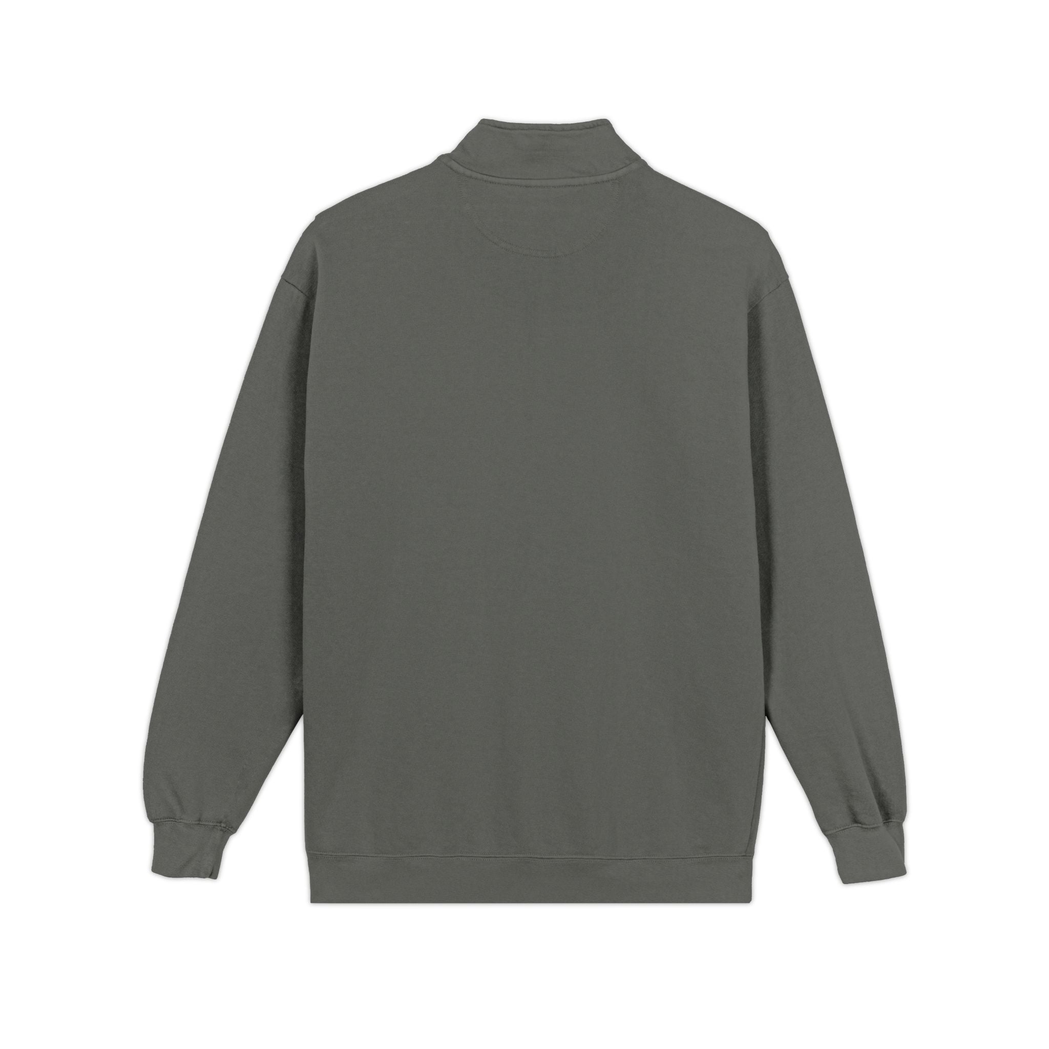Quarter-Zip Sweatshirt – Minimalist Gray Casual Pullover
