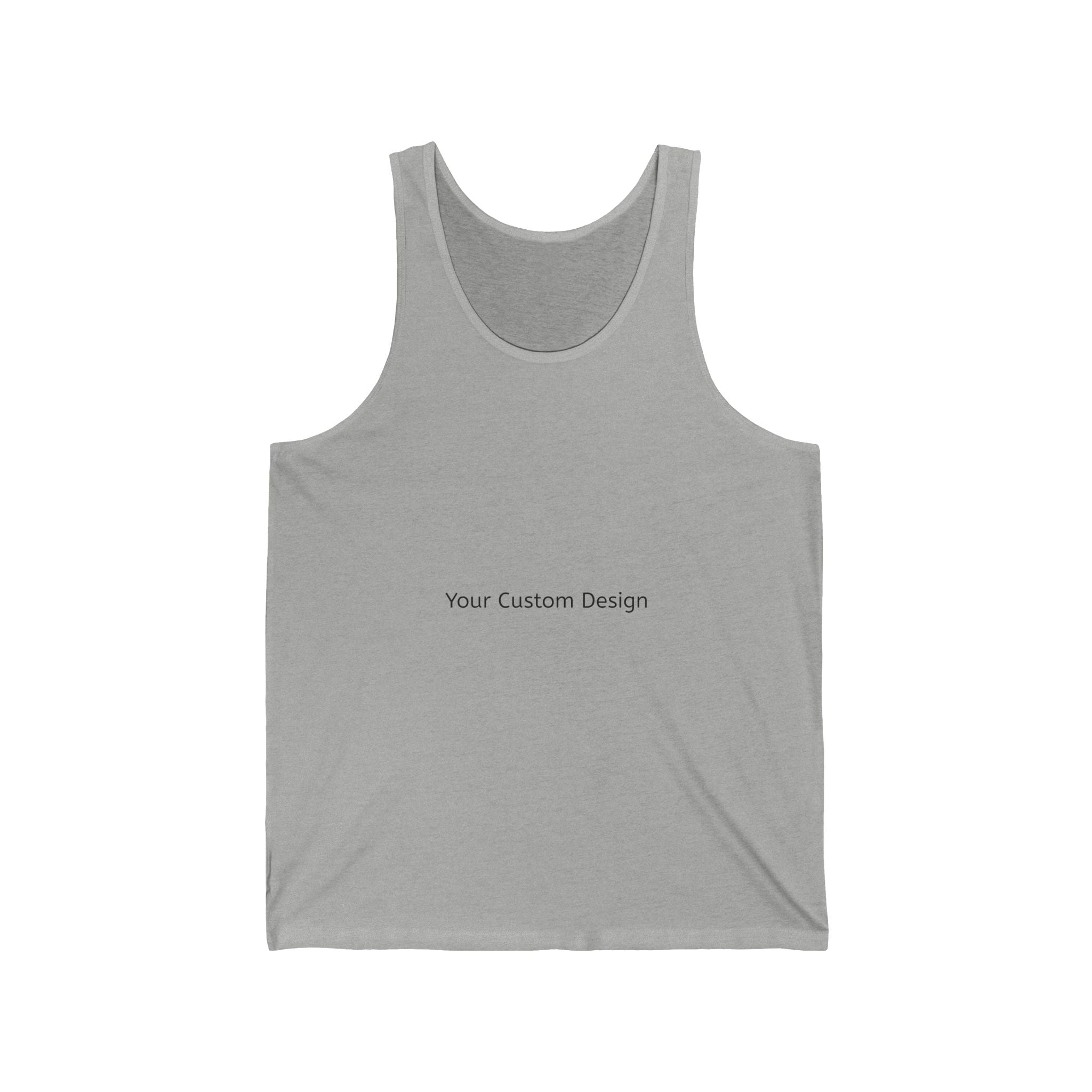 Classic White Jersey Tank Top — Lightweight Custom Design Tank