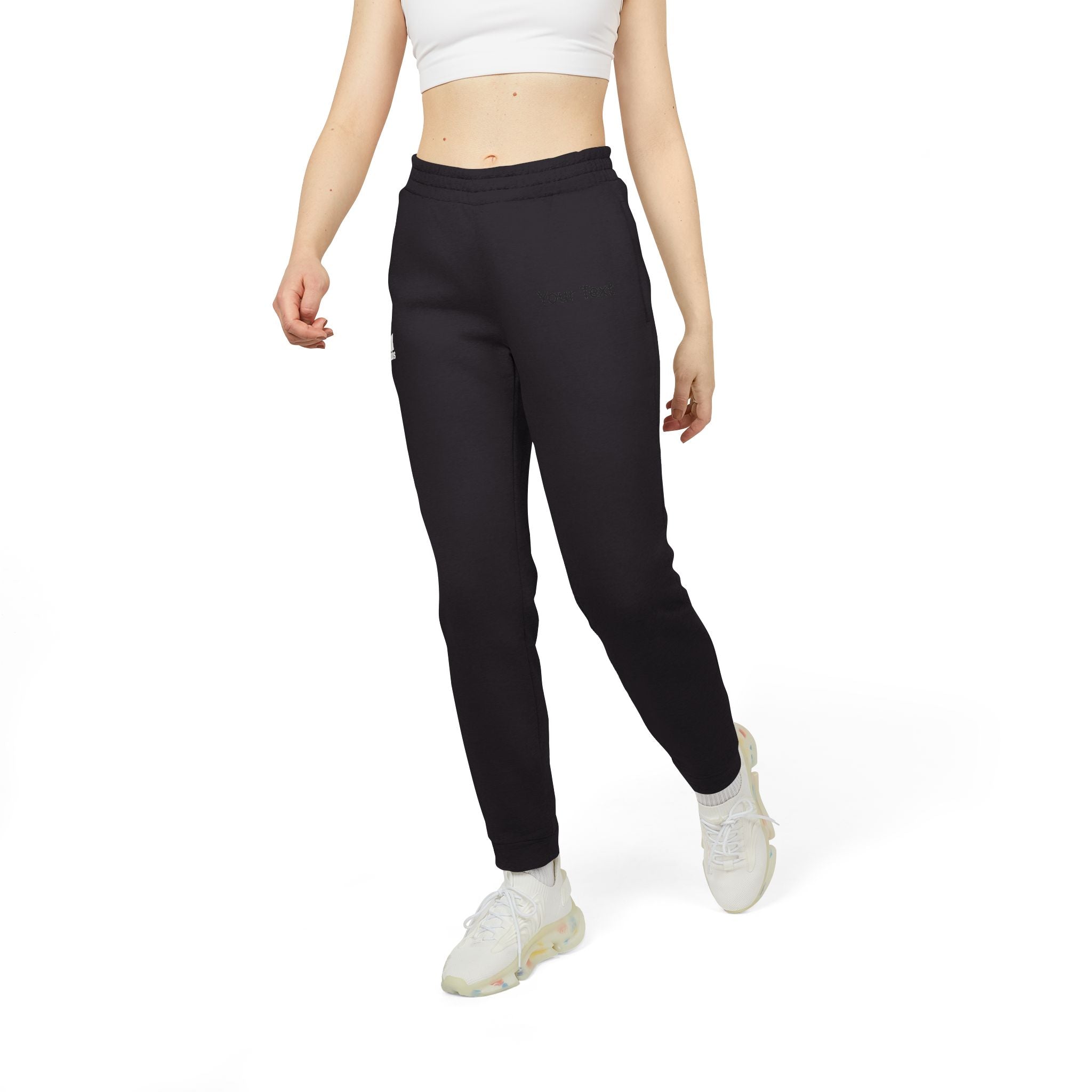 Adidas Fleece Joggers — Customizable Gray Athletic Sweatpants