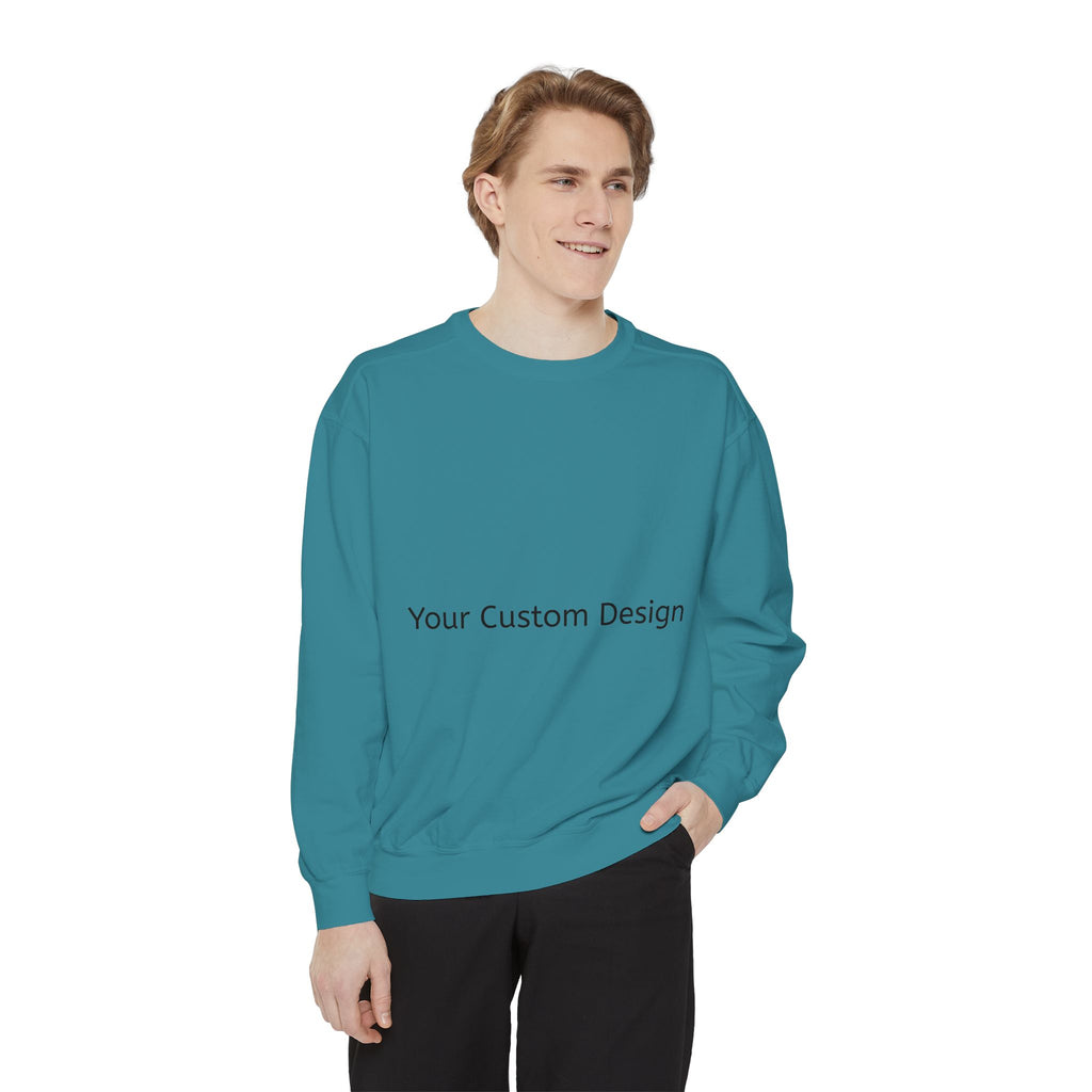Garment-Dyed Sweatshirt — Customizable Classic Crewneck