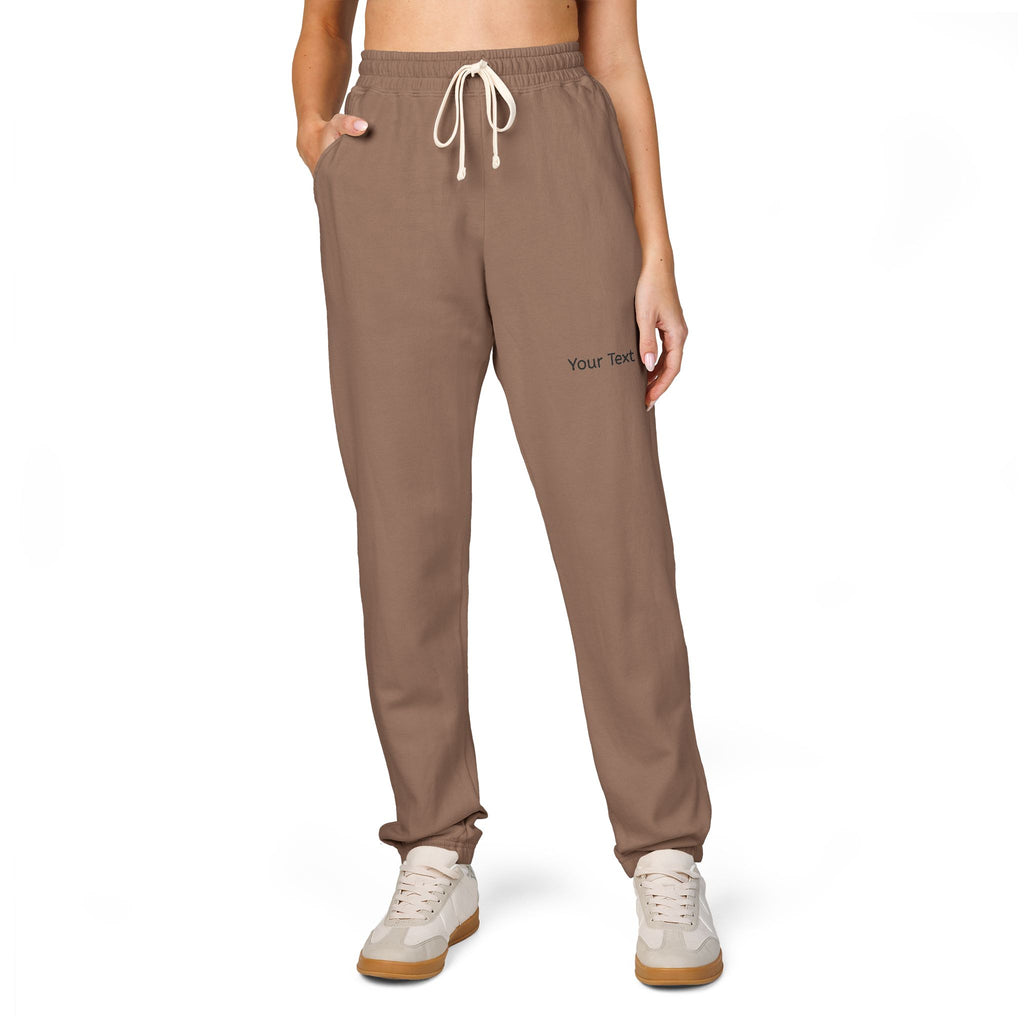 Embroidered Minimal Logo Fleece Sweatpants