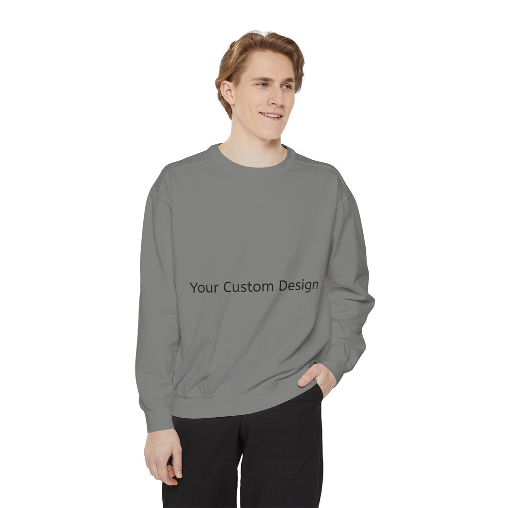 Garment-Dyed Sweatshirt — Customizable Classic Crewneck