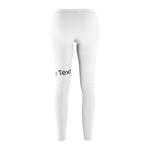 Casual Women's Cut & Sew Leggings — Personalized Text Design