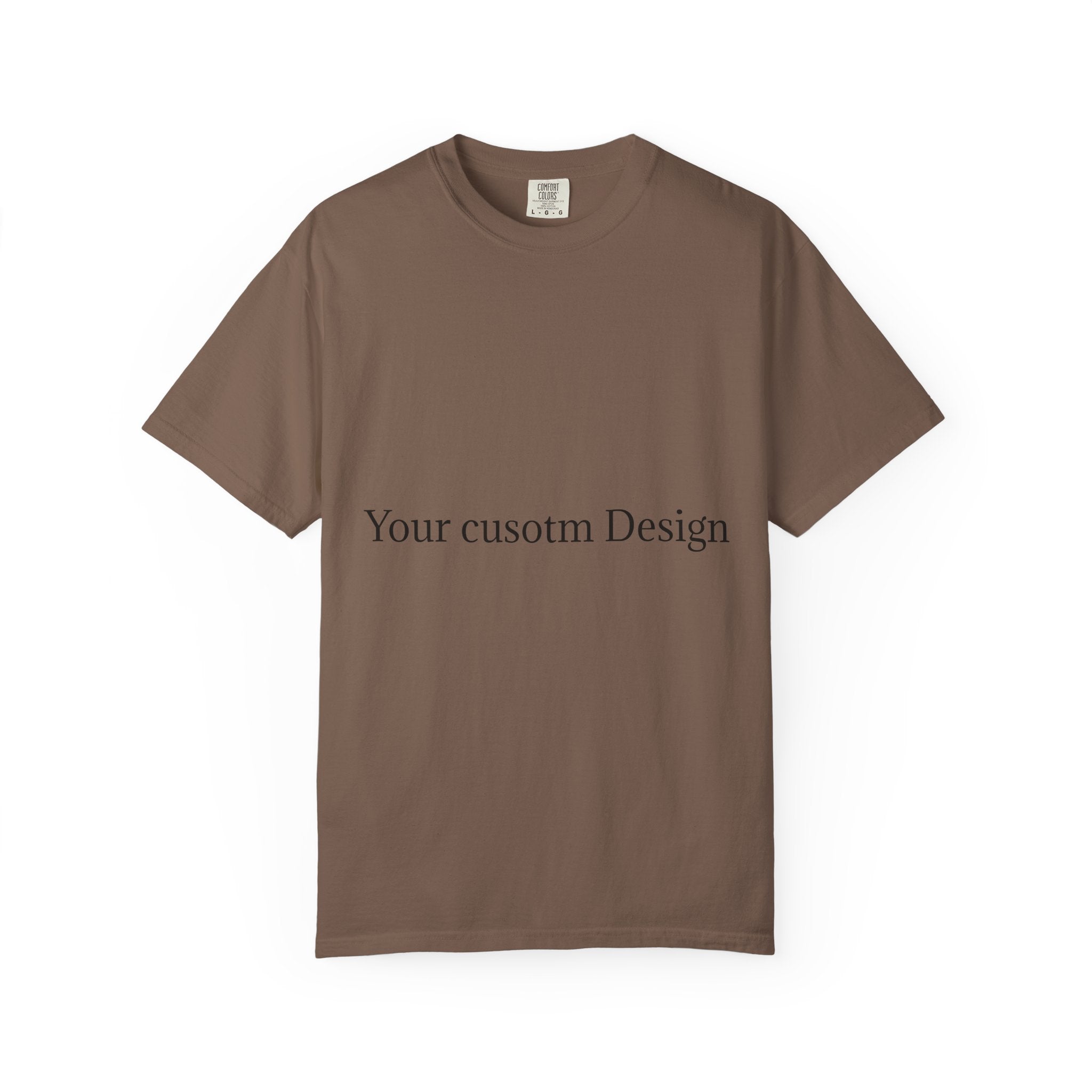 Custom Garment-Dyed T-Shirt — Personalized White Tee for Everyday Wear