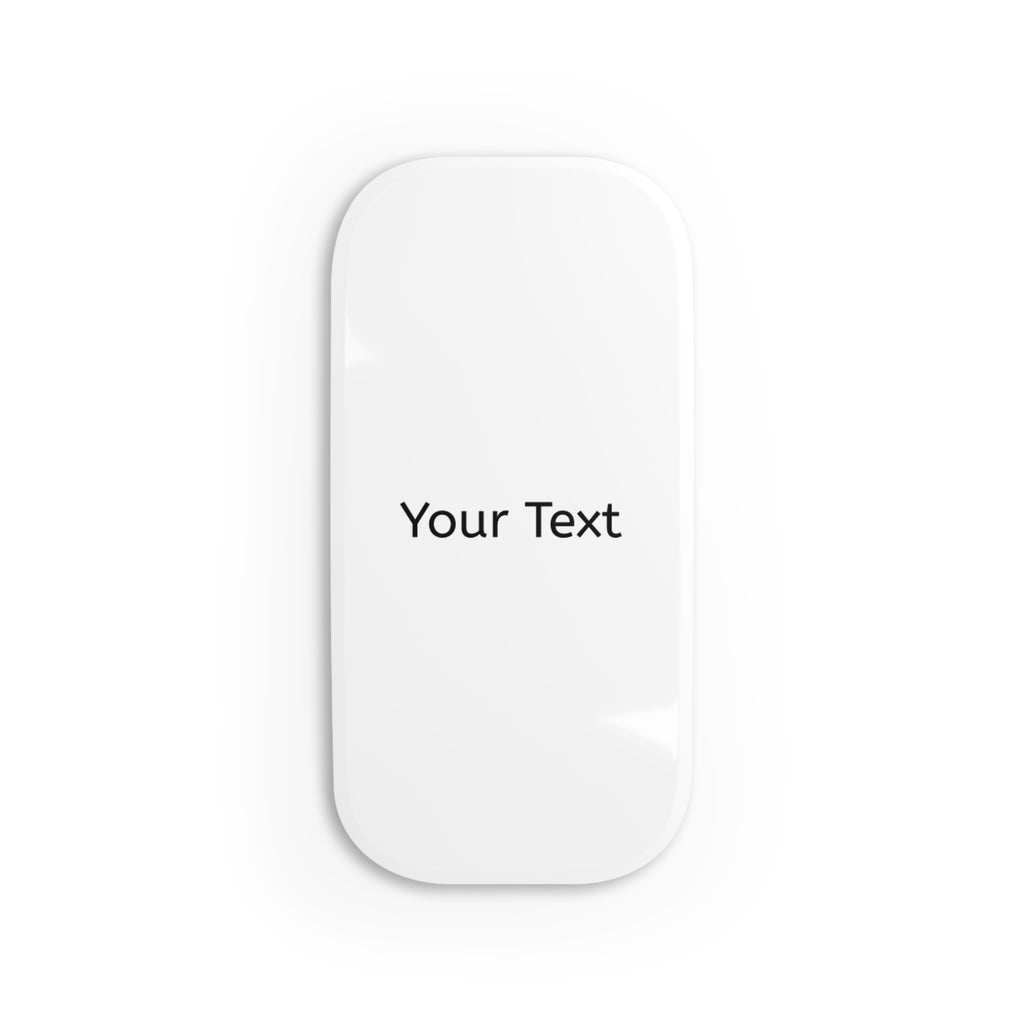 Custom Phone Grip Stand — Personalized Click-On Phone Grip with Text
