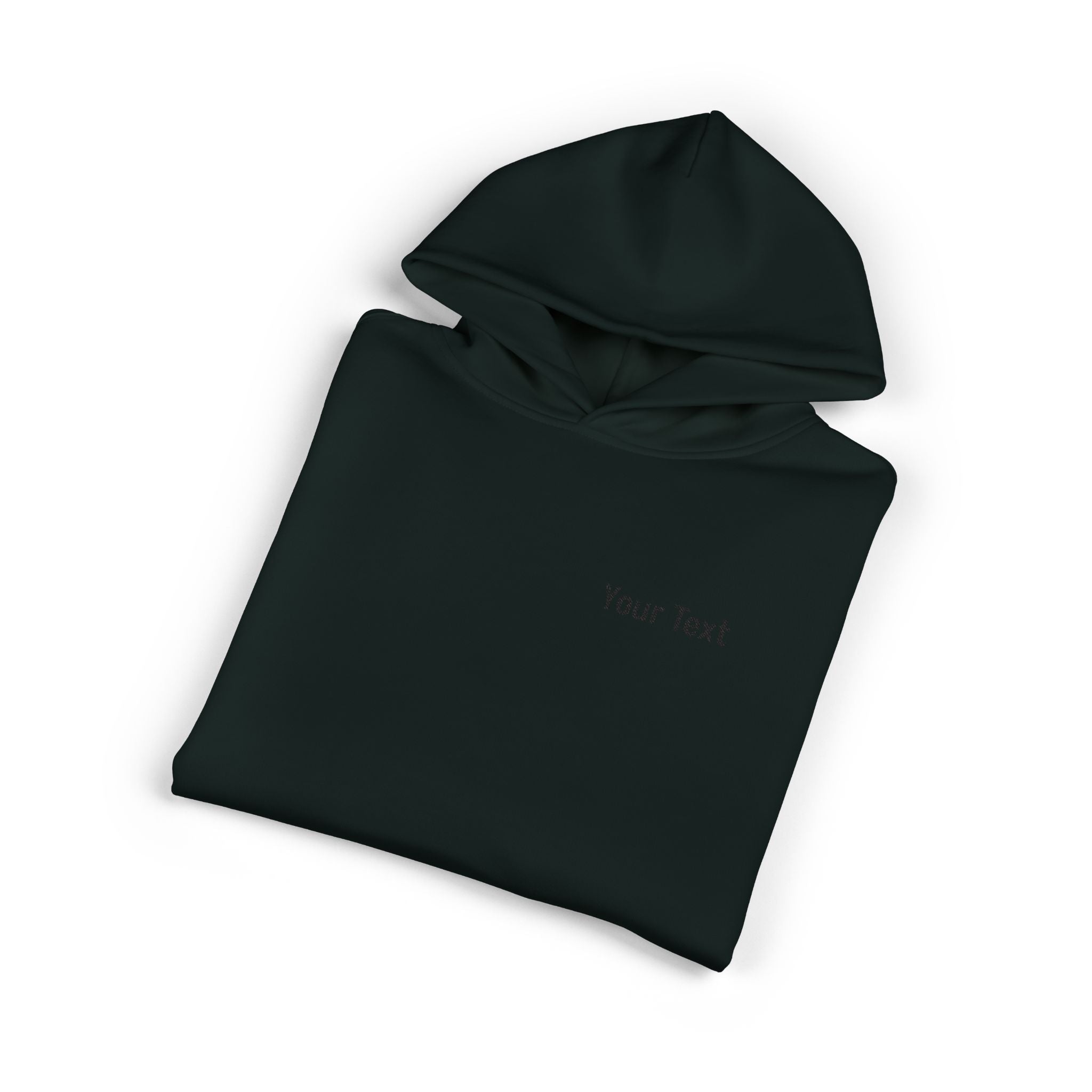 Relaxed Hoodie - Minimal Custom Text Chest Hoodie
