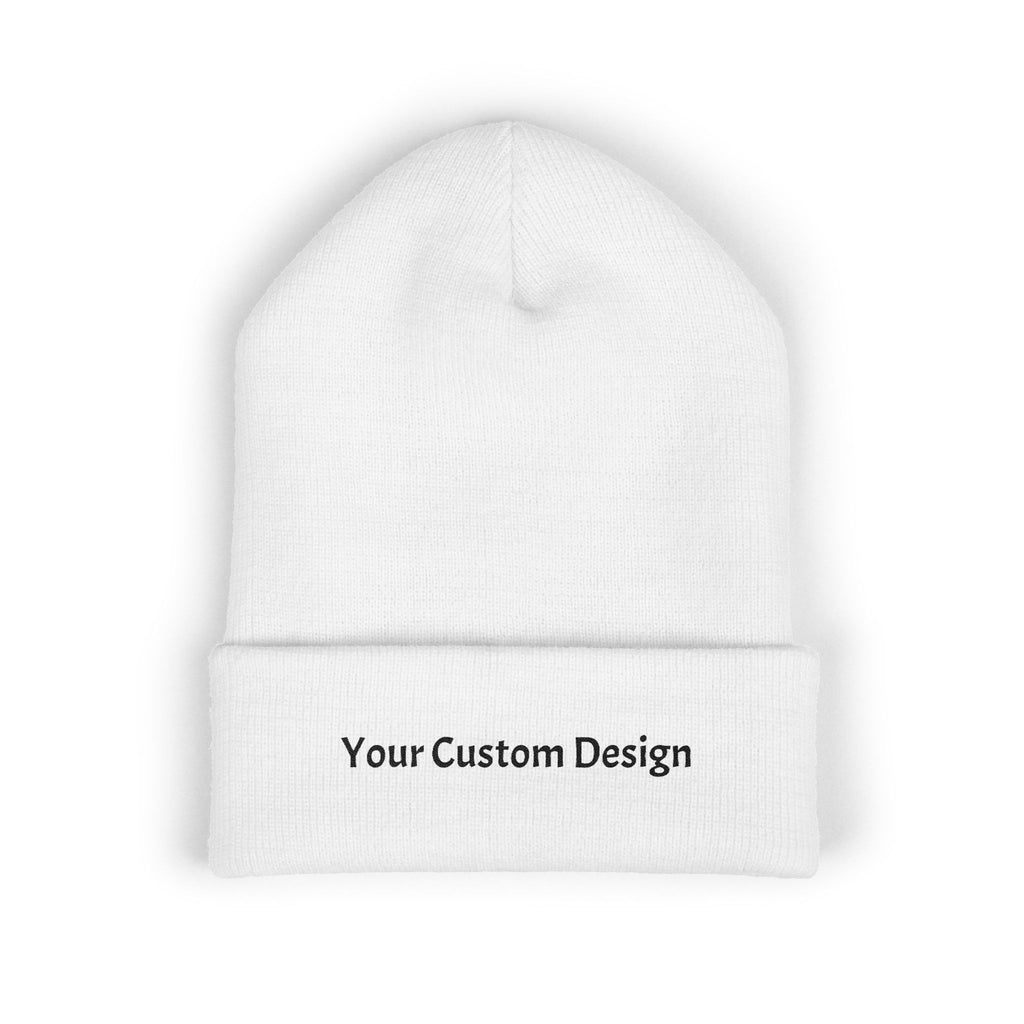 Embroidered Classic Cuffed Beanie — Custom Text Knit Hat
