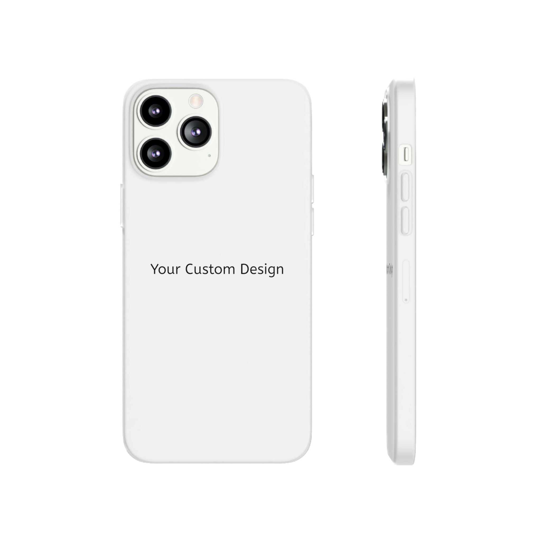 Custom Flexi Phone Case – Slim Clear Protective Phone Cover (Your Custom Design)
