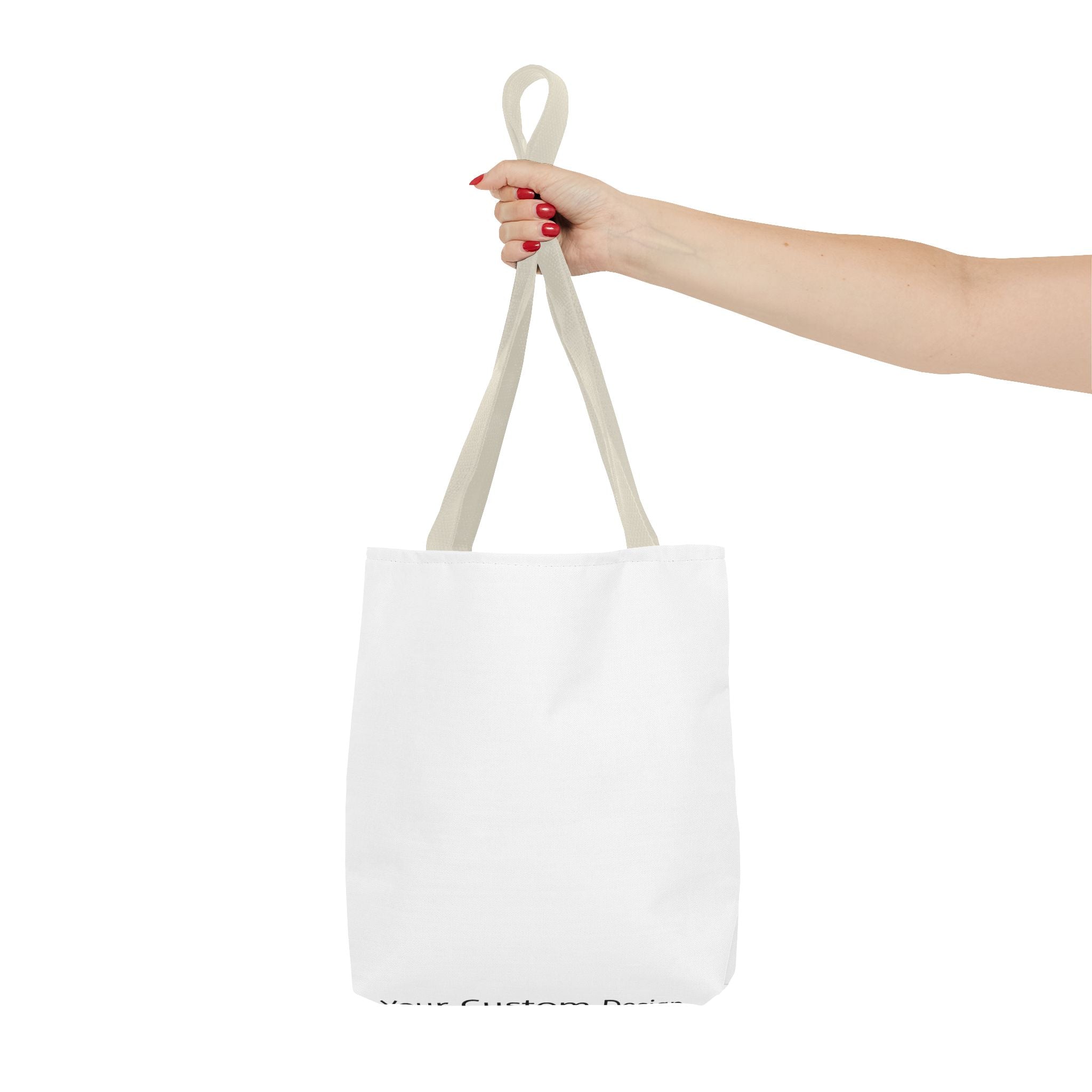 Custom All-Over Print Tote Bag — Blank White Canvas Tote