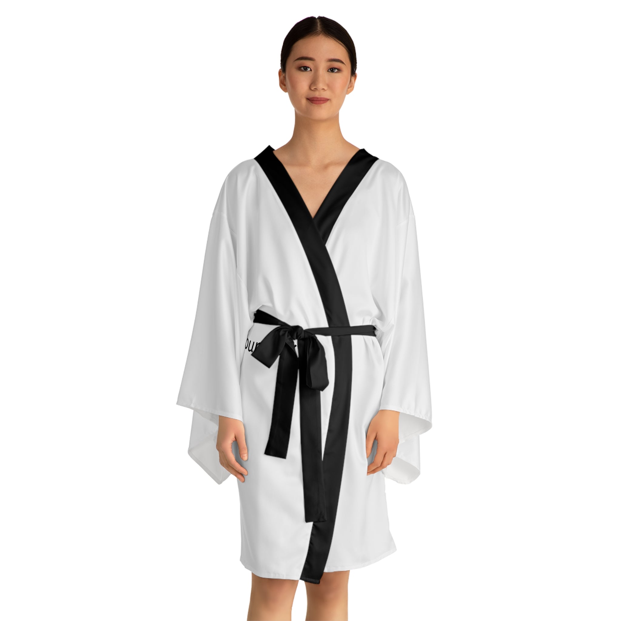 Customizable Long Sleeve Kimono Robe — Personalized AOP Lounge Robe