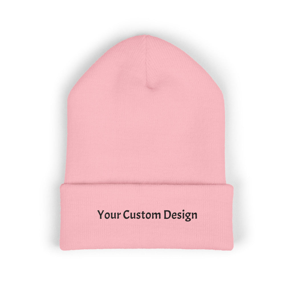 Embroidered Classic Cuffed Beanie — Custom Text Knit Hat