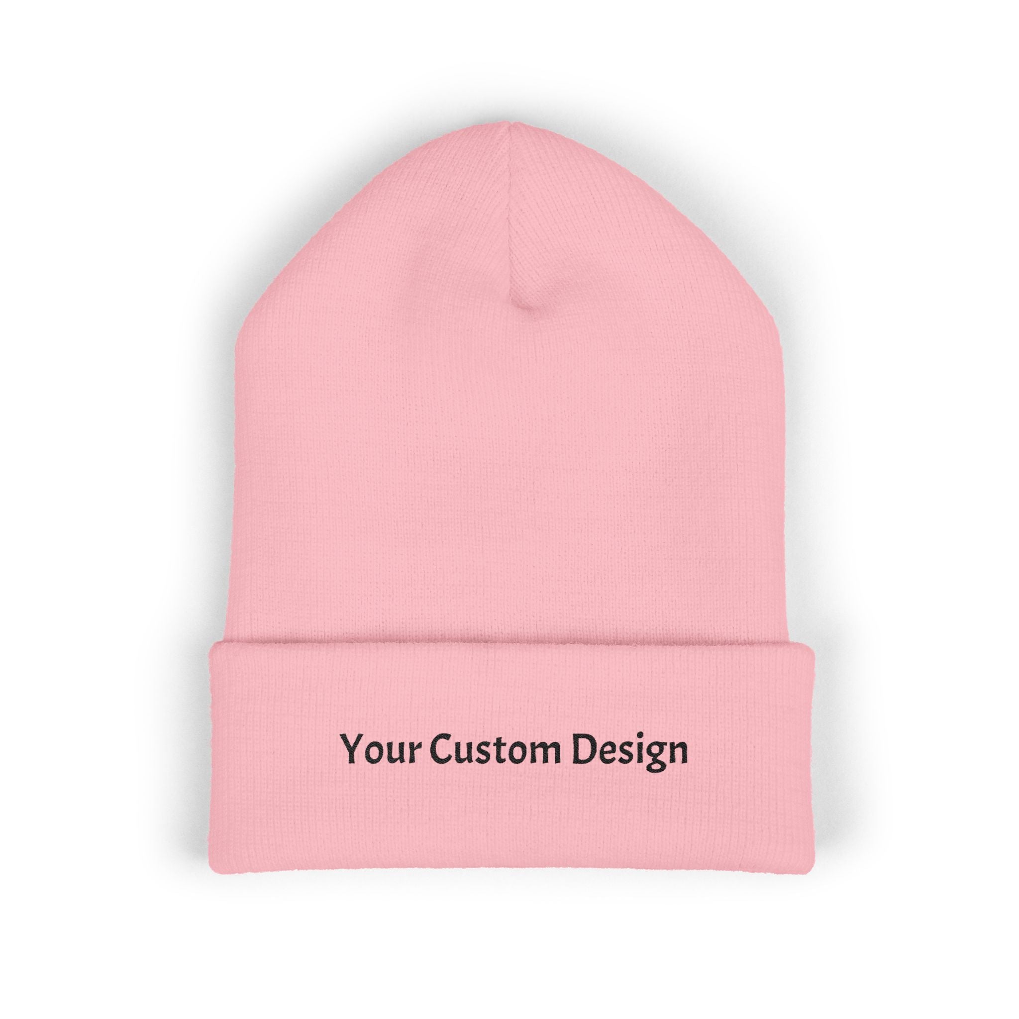 Embroidered Classic Cuffed Beanie — Custom Text Knit Hat