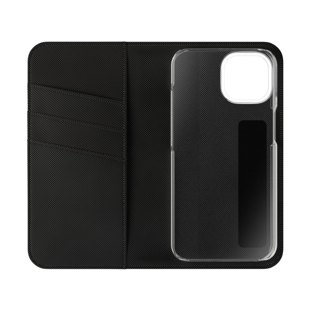 Custom Flip Phone Case — Personalized Wallet Folio with Card Slots
