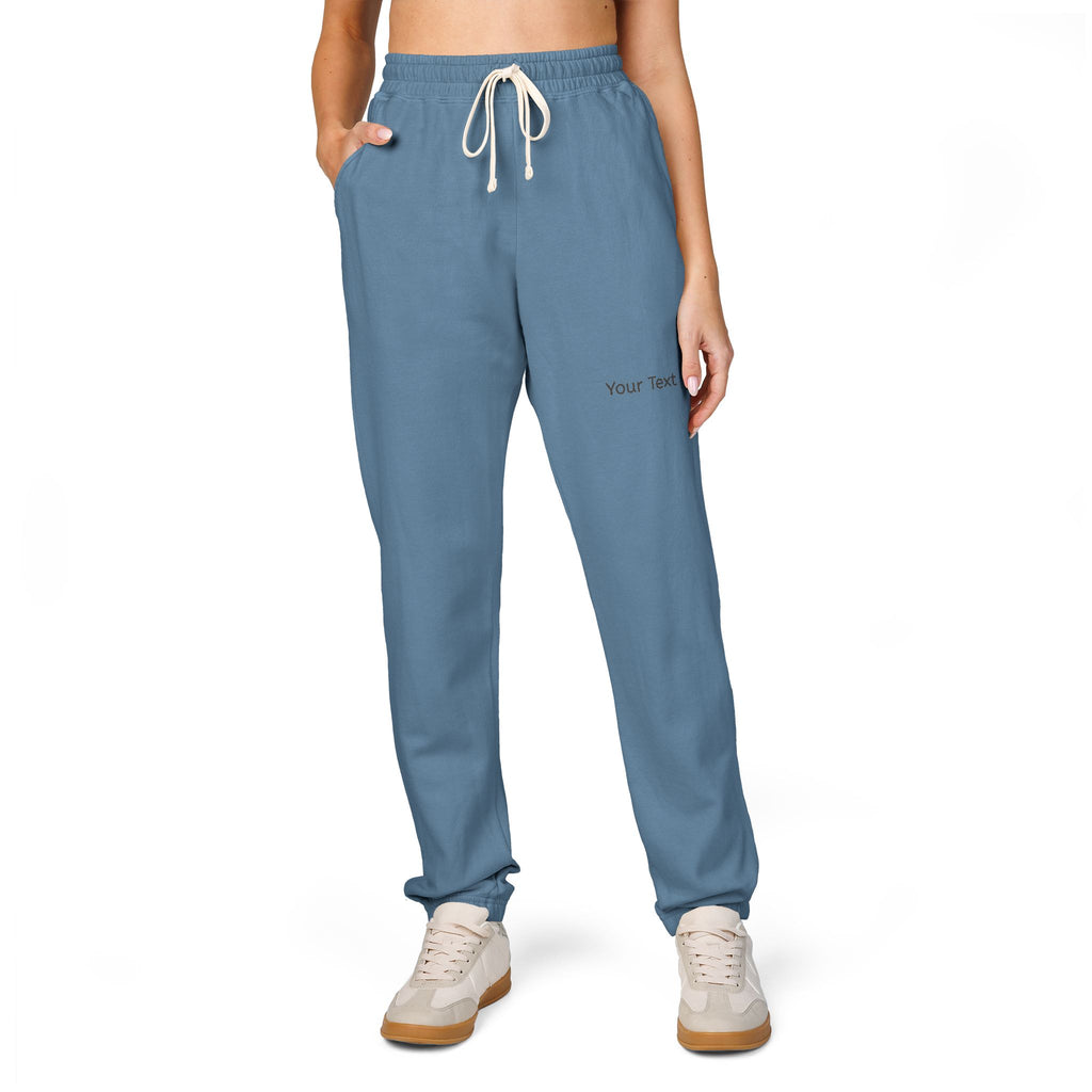 Embroidered Minimal Logo Fleece Sweatpants