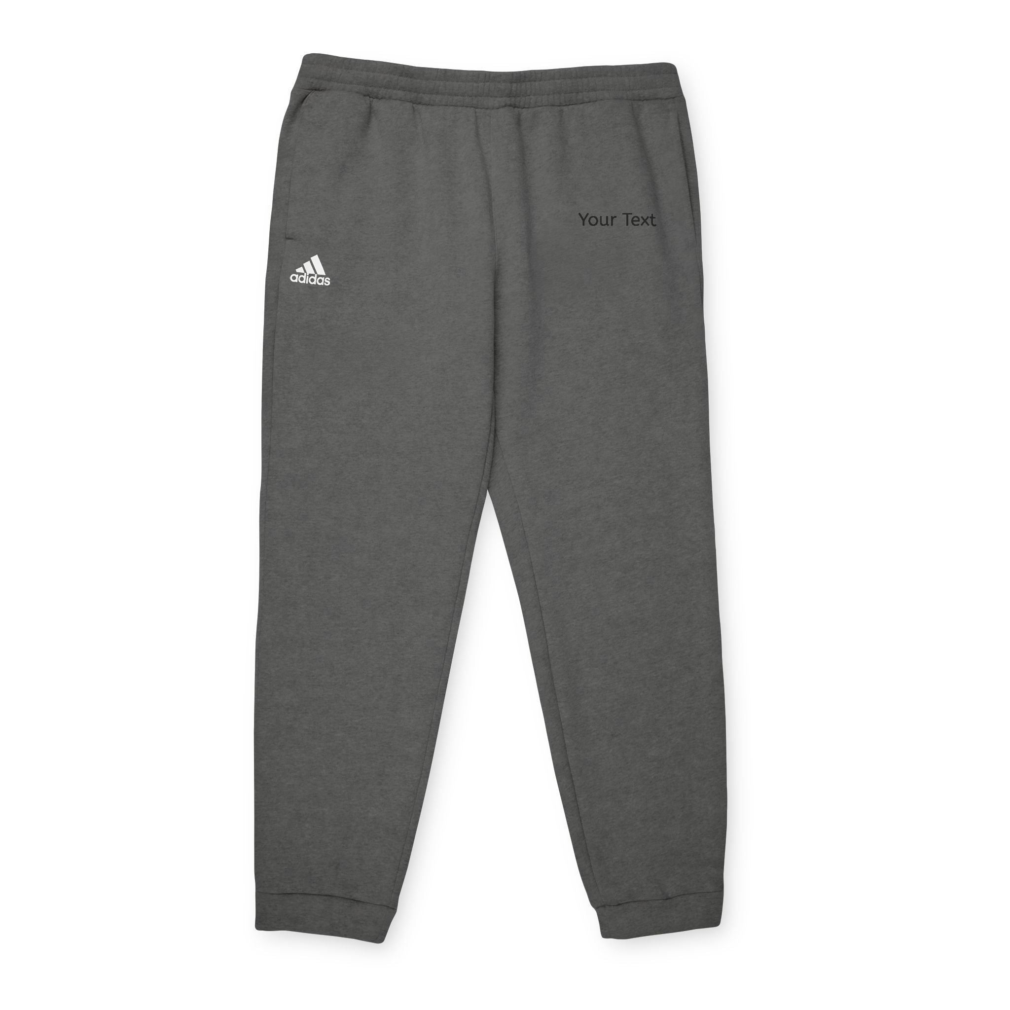 Adidas Fleece Joggers — Customizable Gray Athletic Sweatpants