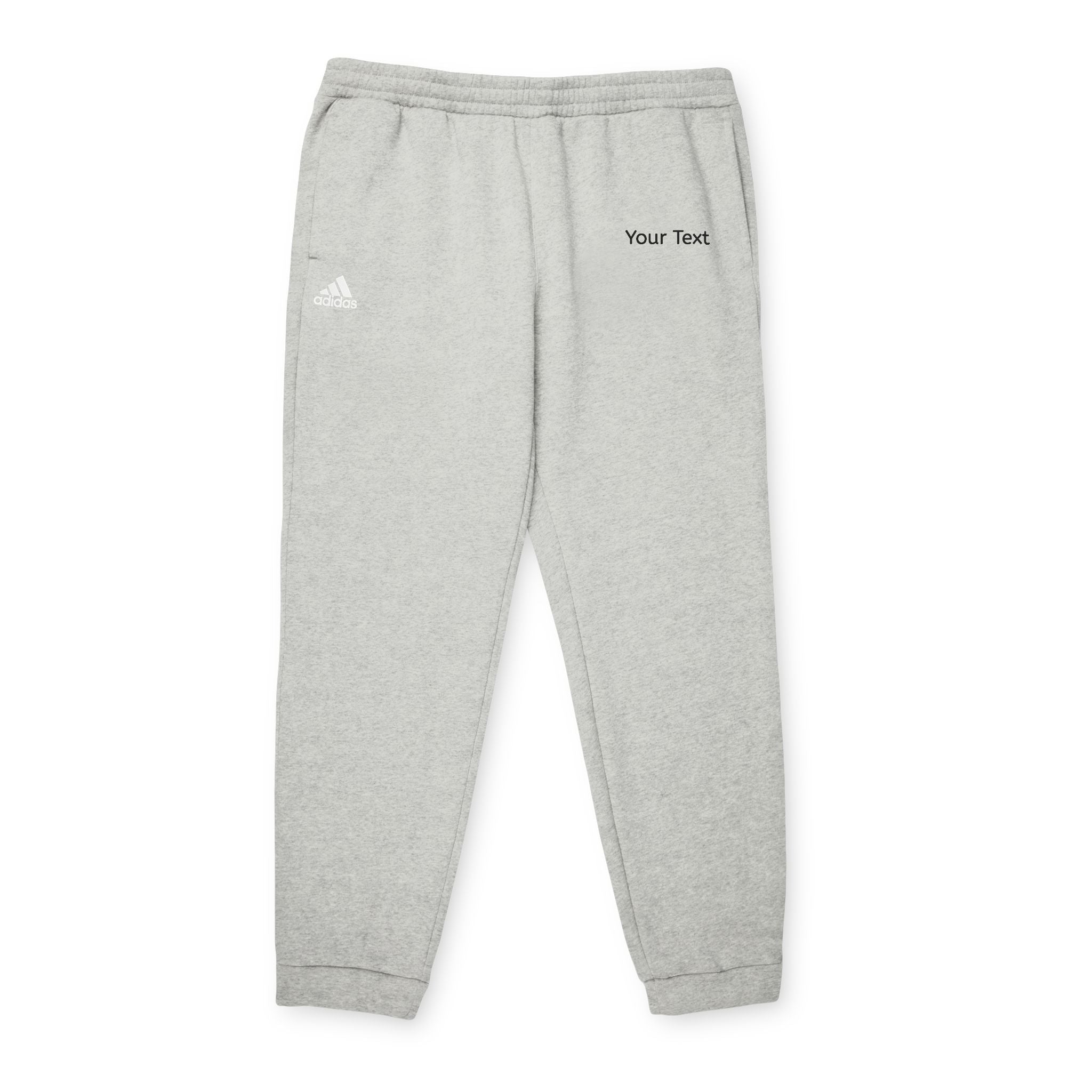 Adidas Fleece Joggers — Customizable Gray Athletic Sweatpants