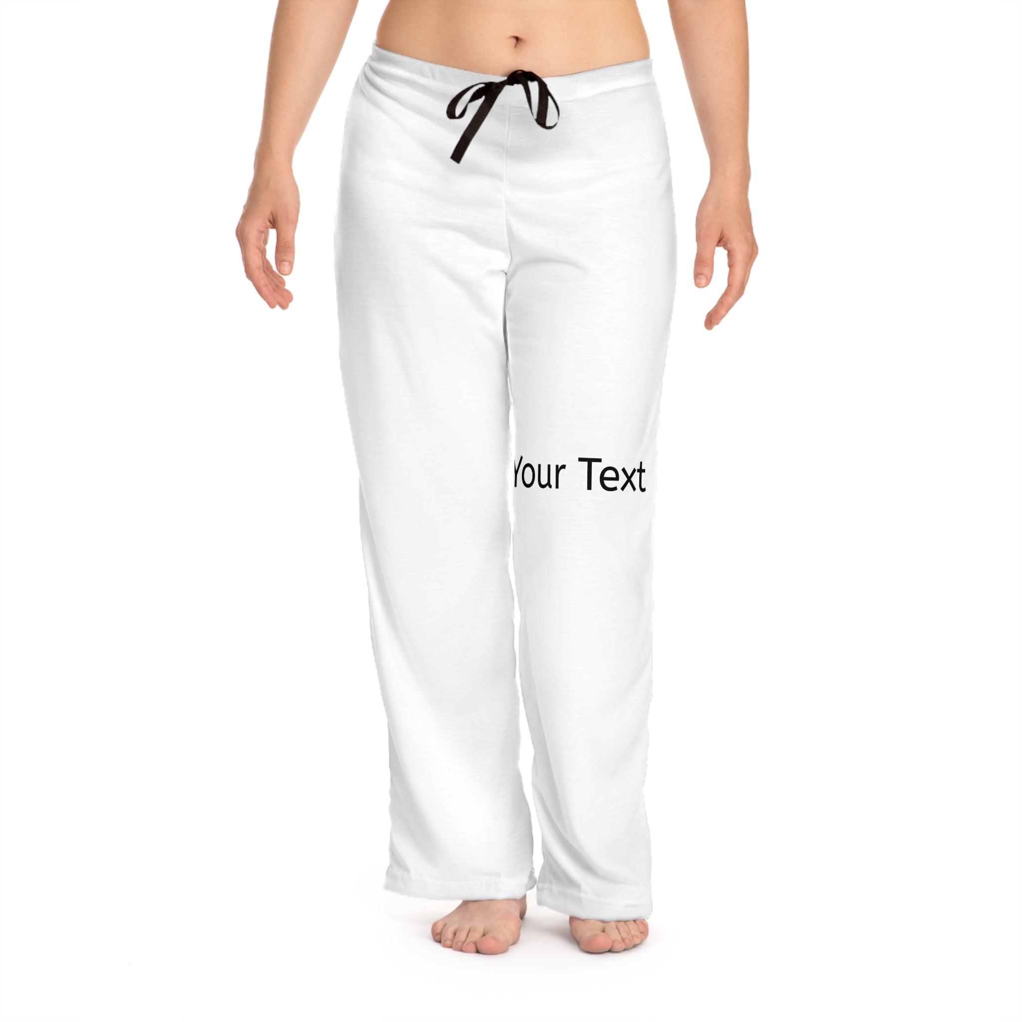 Personalized Women's Pajama Pants — Custom Text Lounge Sleepwear