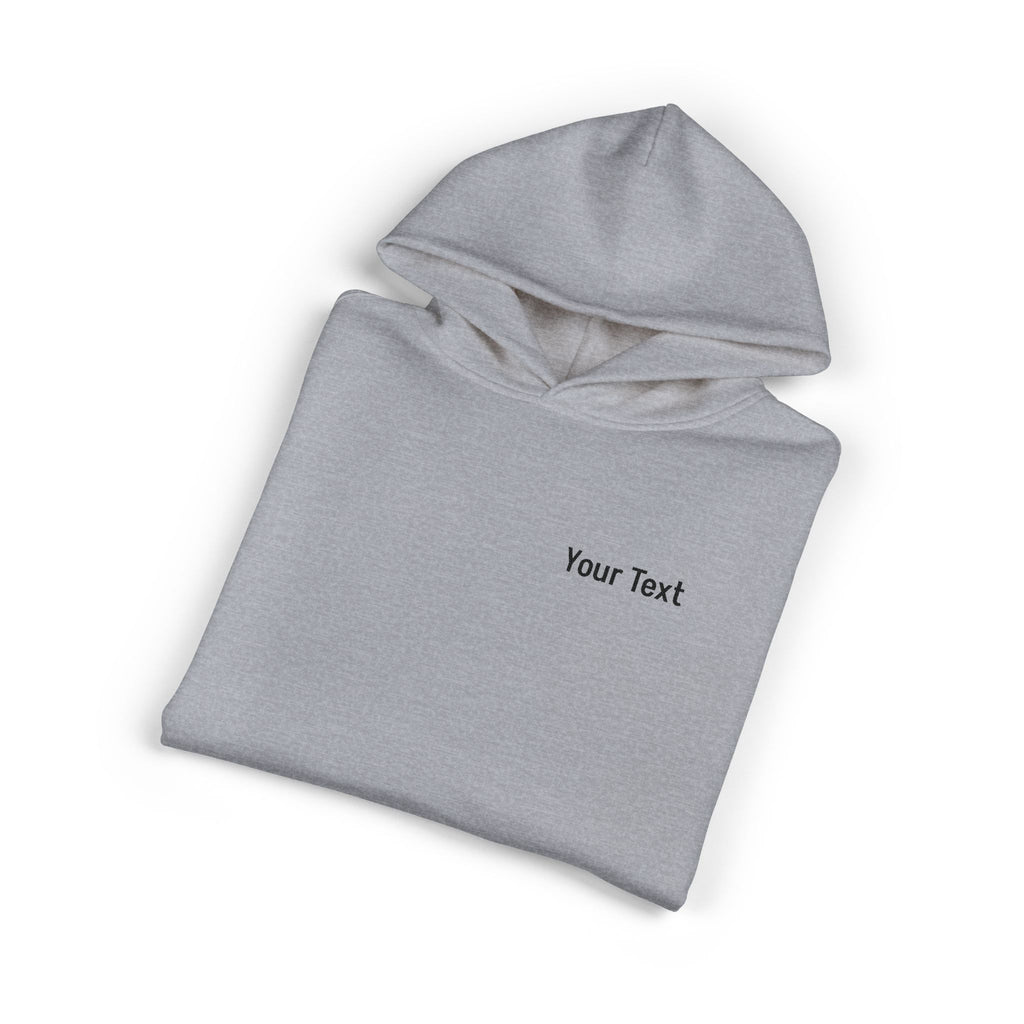Relaxed Hoodie - Minimal Custom Text Chest Hoodie