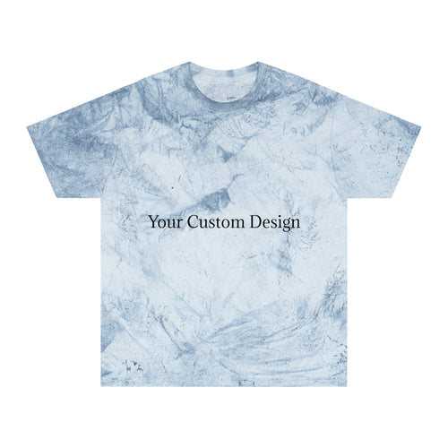 Color Blast T-Shirt — Marble Texture Custom Design Tee