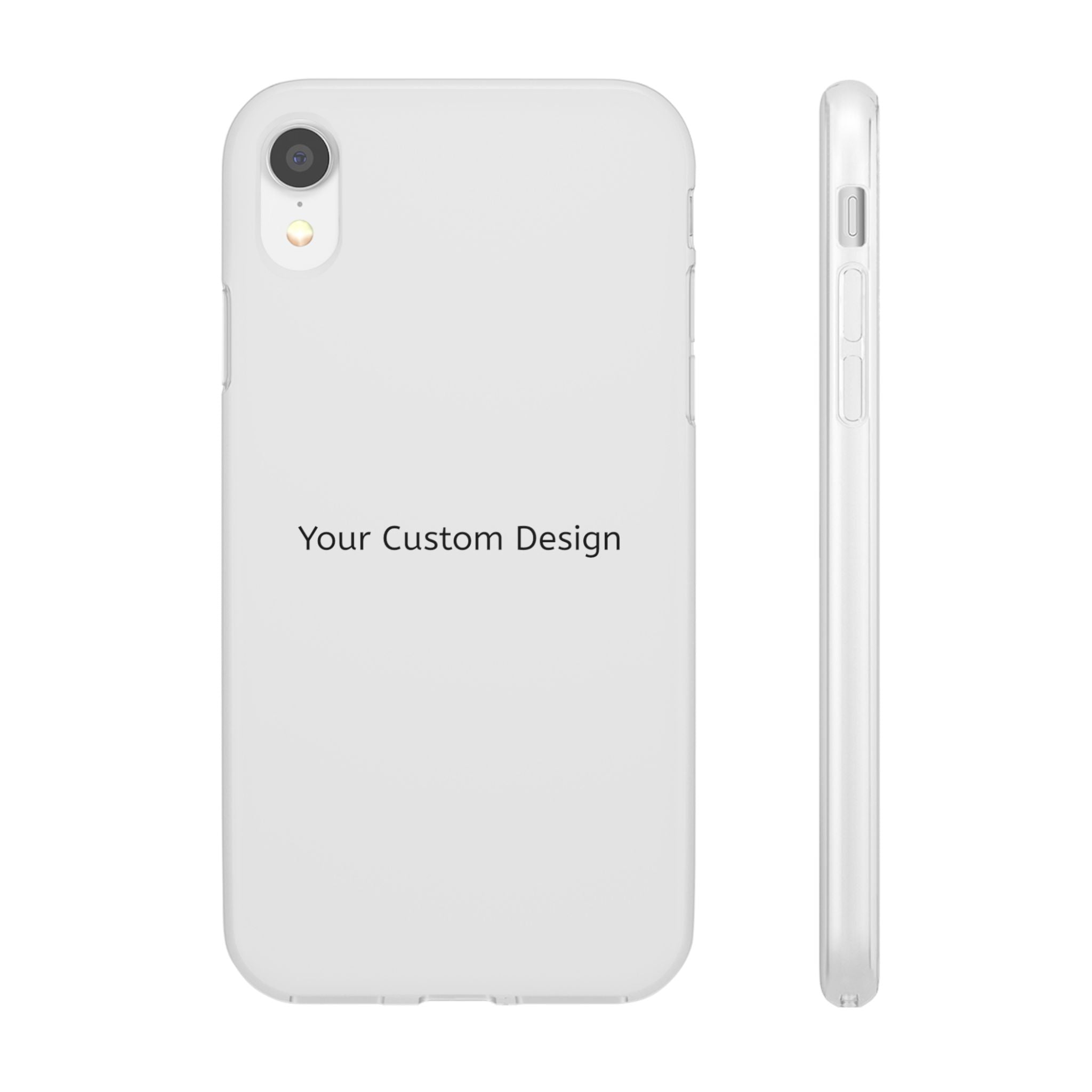 Custom Flexi Phone Case – Slim Clear Protective Phone Cover (Your Custom Design)