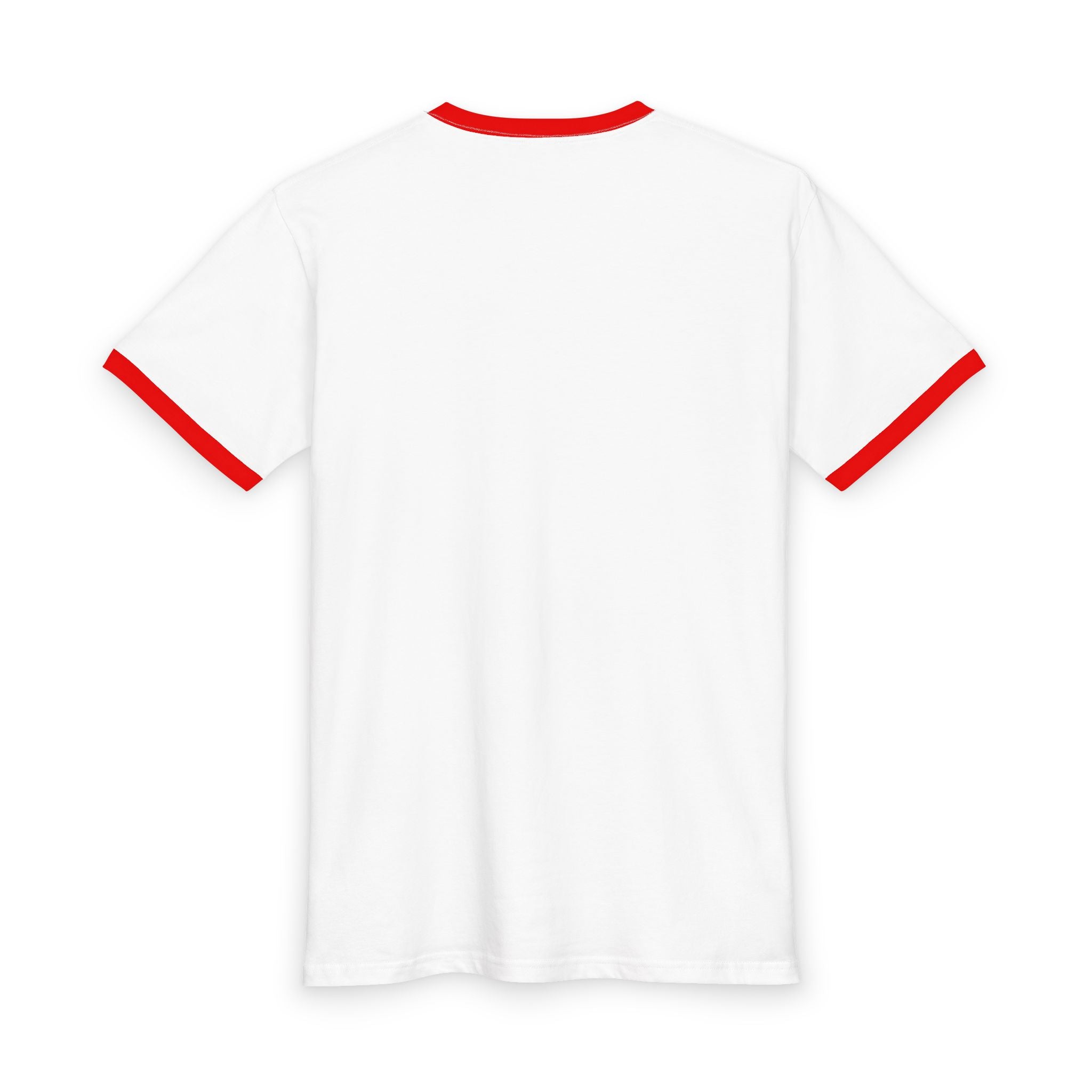 Retro Red-Trim Ringer Tee – Custom Graphic Men’s T-Shirt