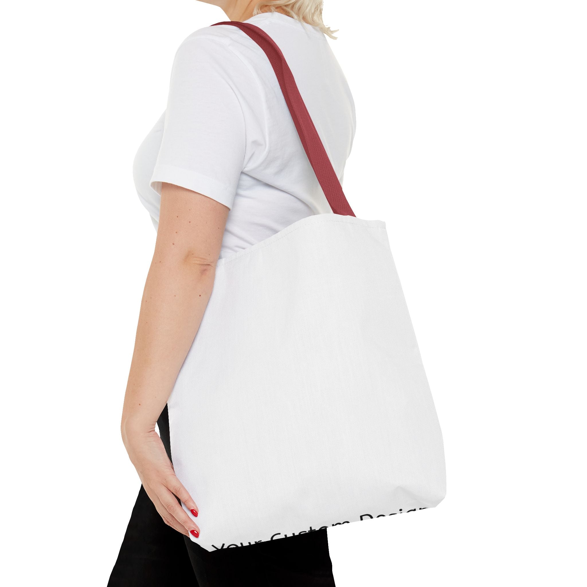 Custom All-Over Print Tote Bag — Blank White Canvas Tote