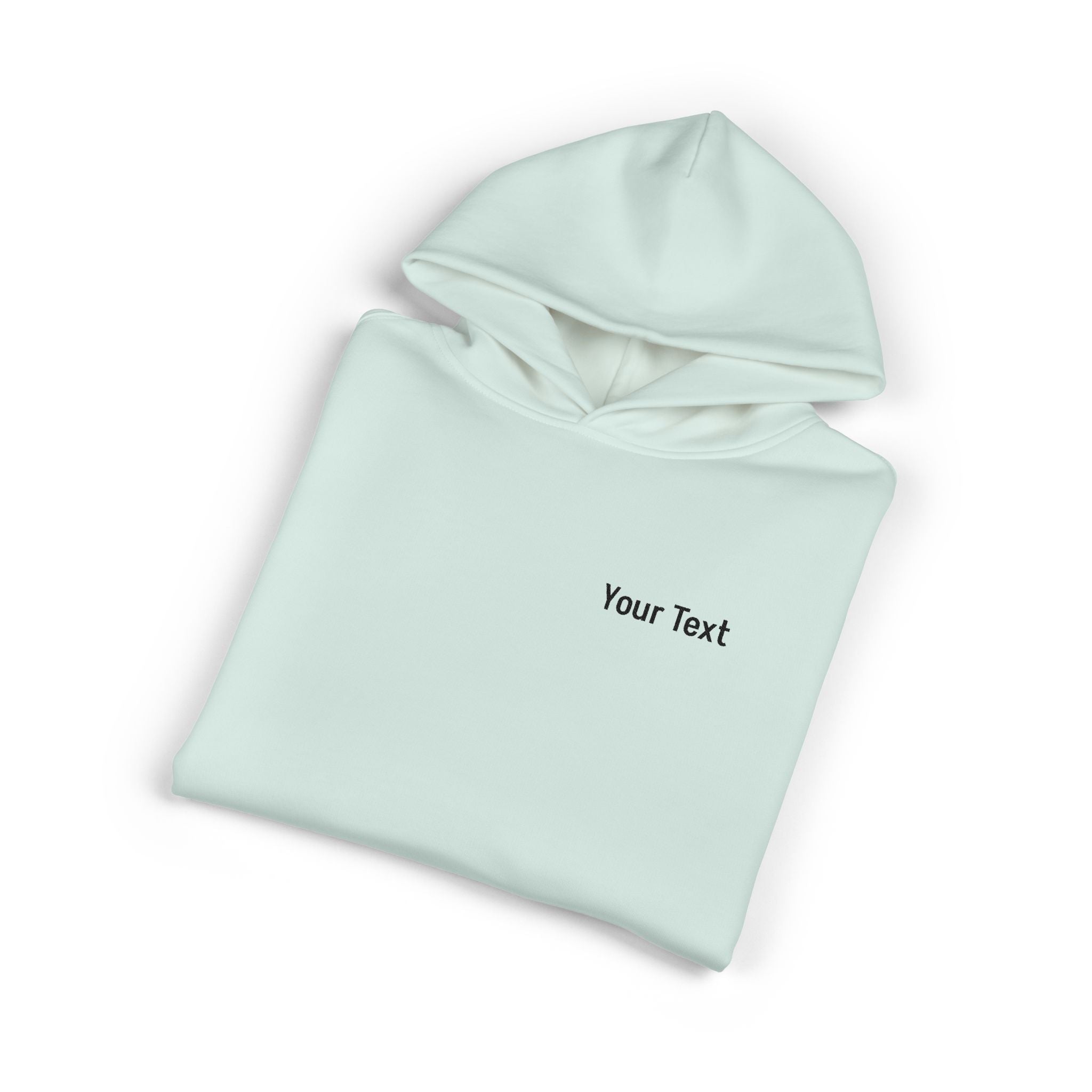 Relaxed Hoodie - Minimal Custom Text Chest Hoodie