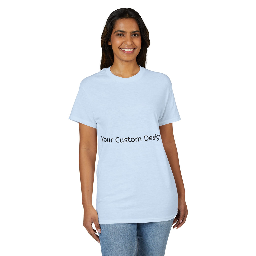 Custom White DryBlend T-Shirt – Personalized Design Tee