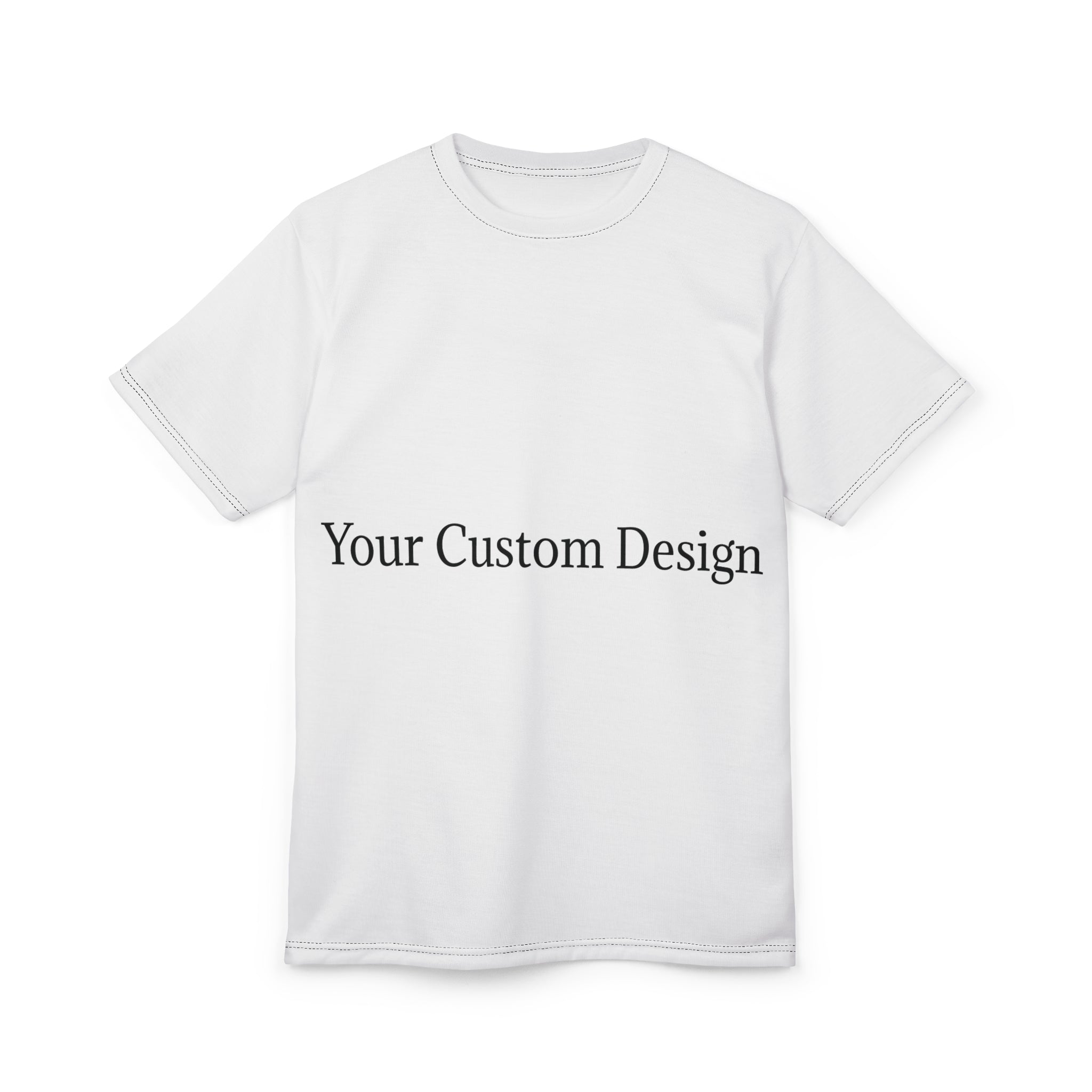 Custom All-Over Print Tee — Personalized Cut & Sew Design