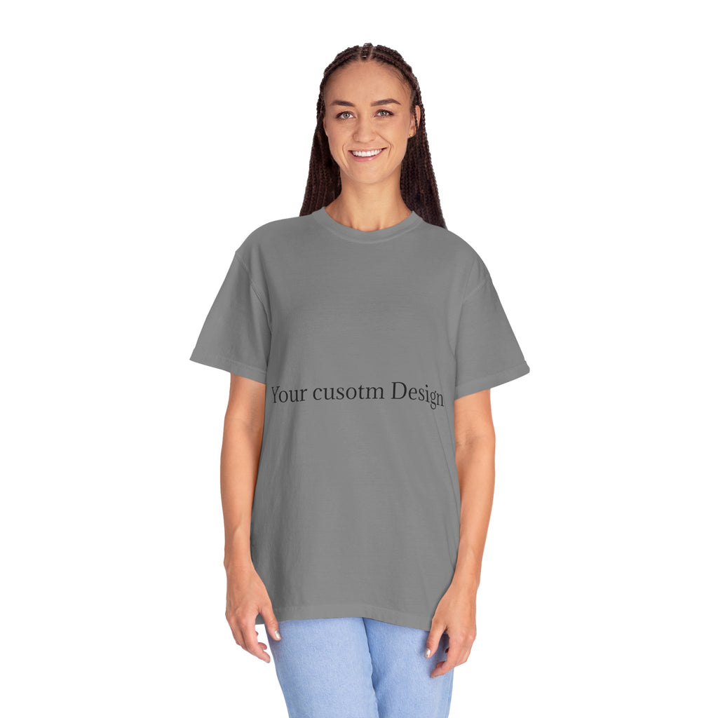 Custom Garment-Dyed T-Shirt — Personalized White Tee for Everyday Wear