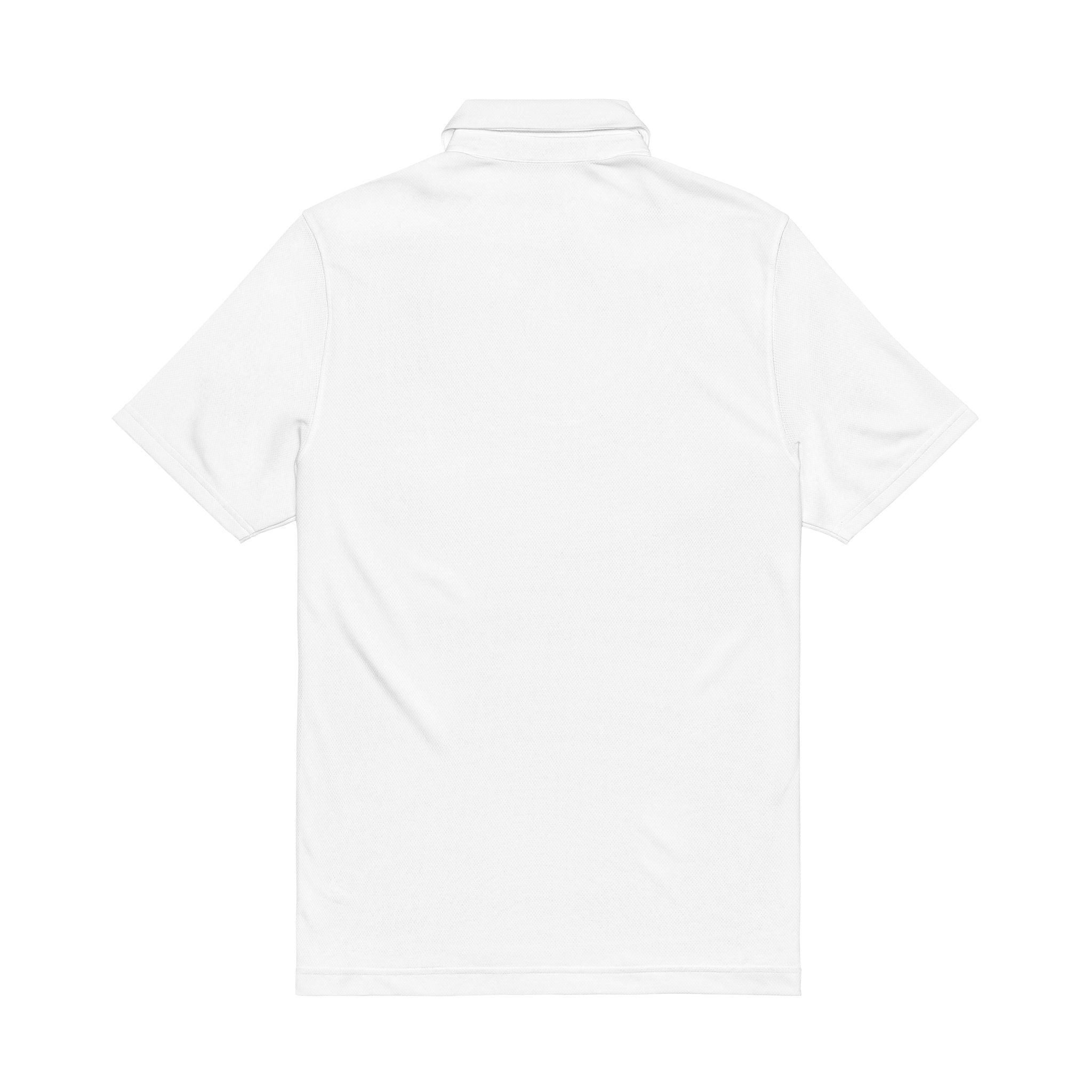Embroidered White Men's Performance Polo — Under Armour Style