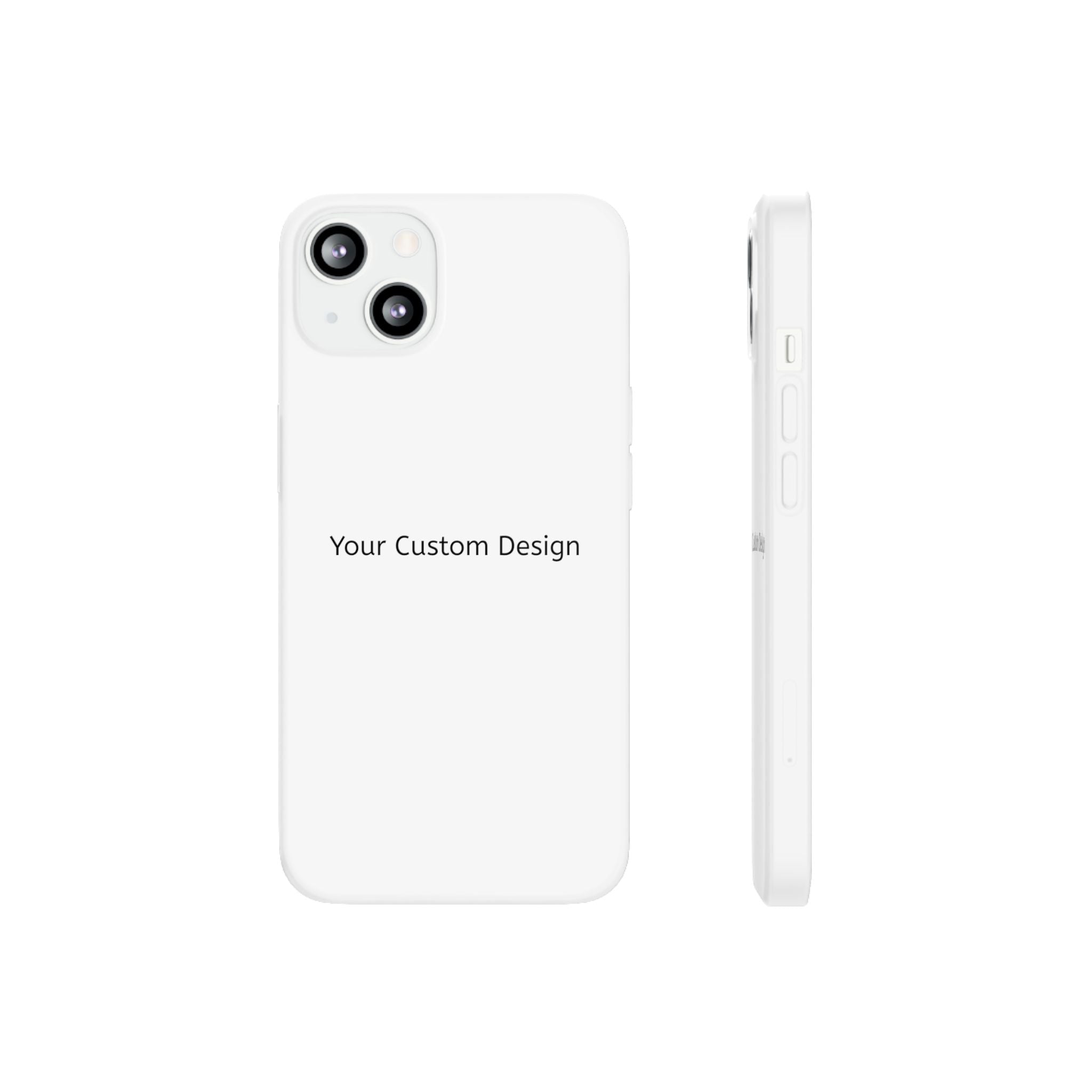 Custom Flexi Phone Case – Slim Clear Protective Phone Cover (Your Custom Design)