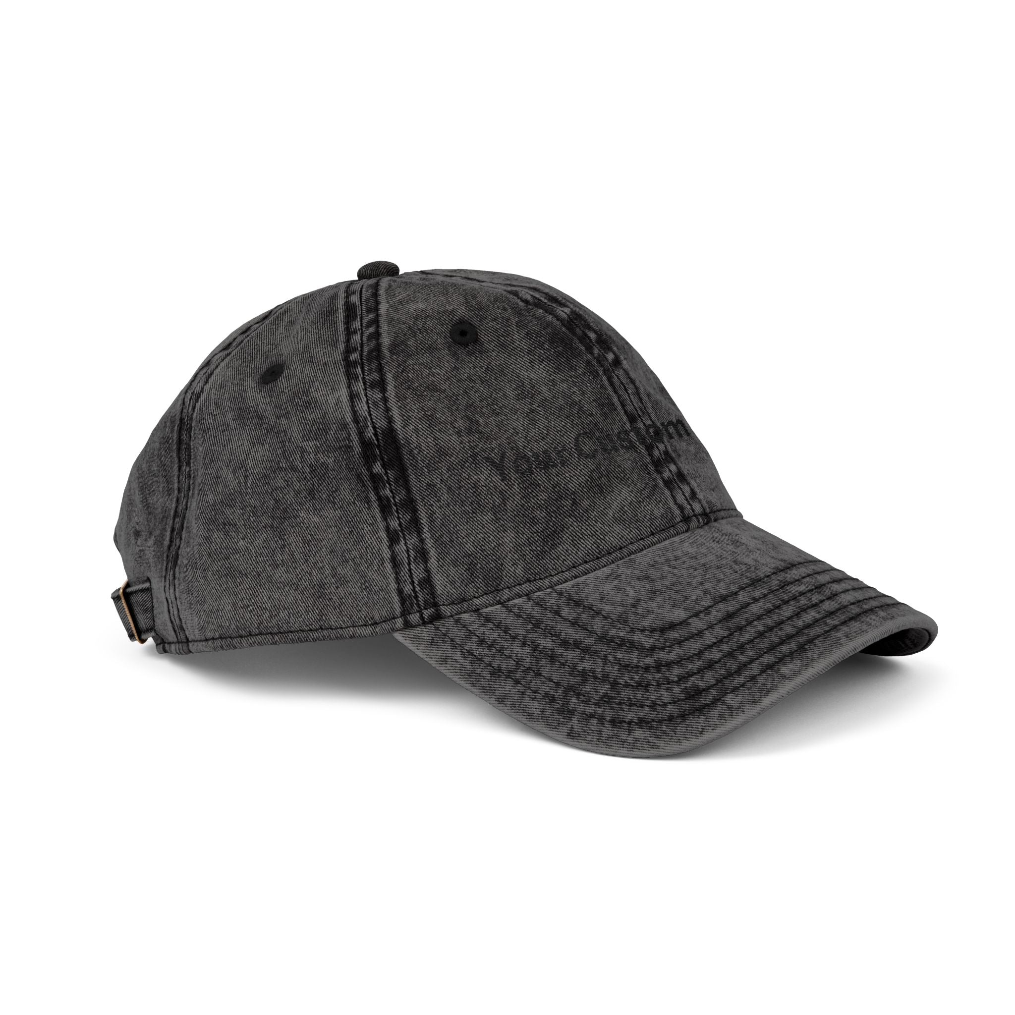 Vintage Embroidered Cap - Custom Text Baseball Hat