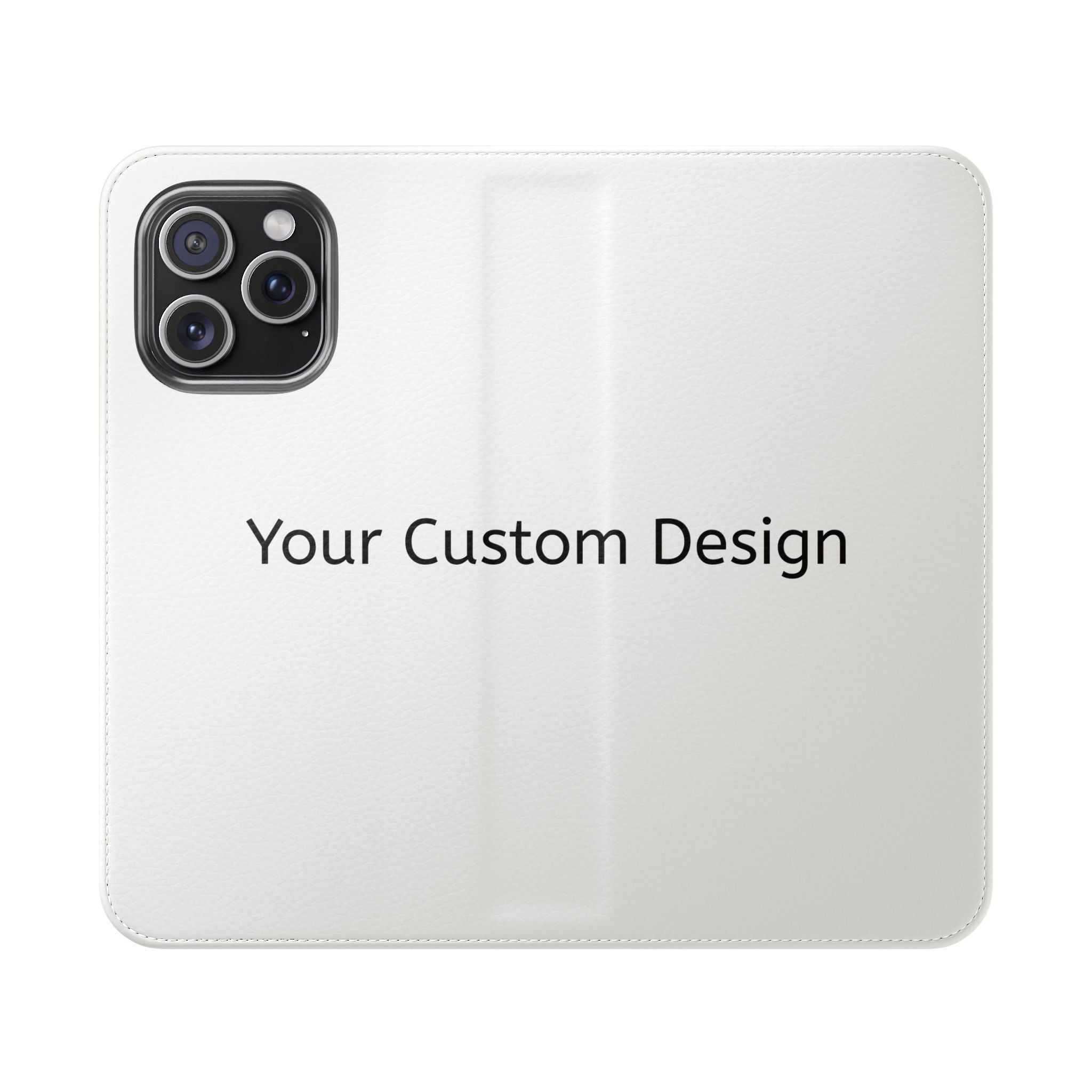 Custom Flip Phone Case — Personalized Wallet Folio with Card Slots