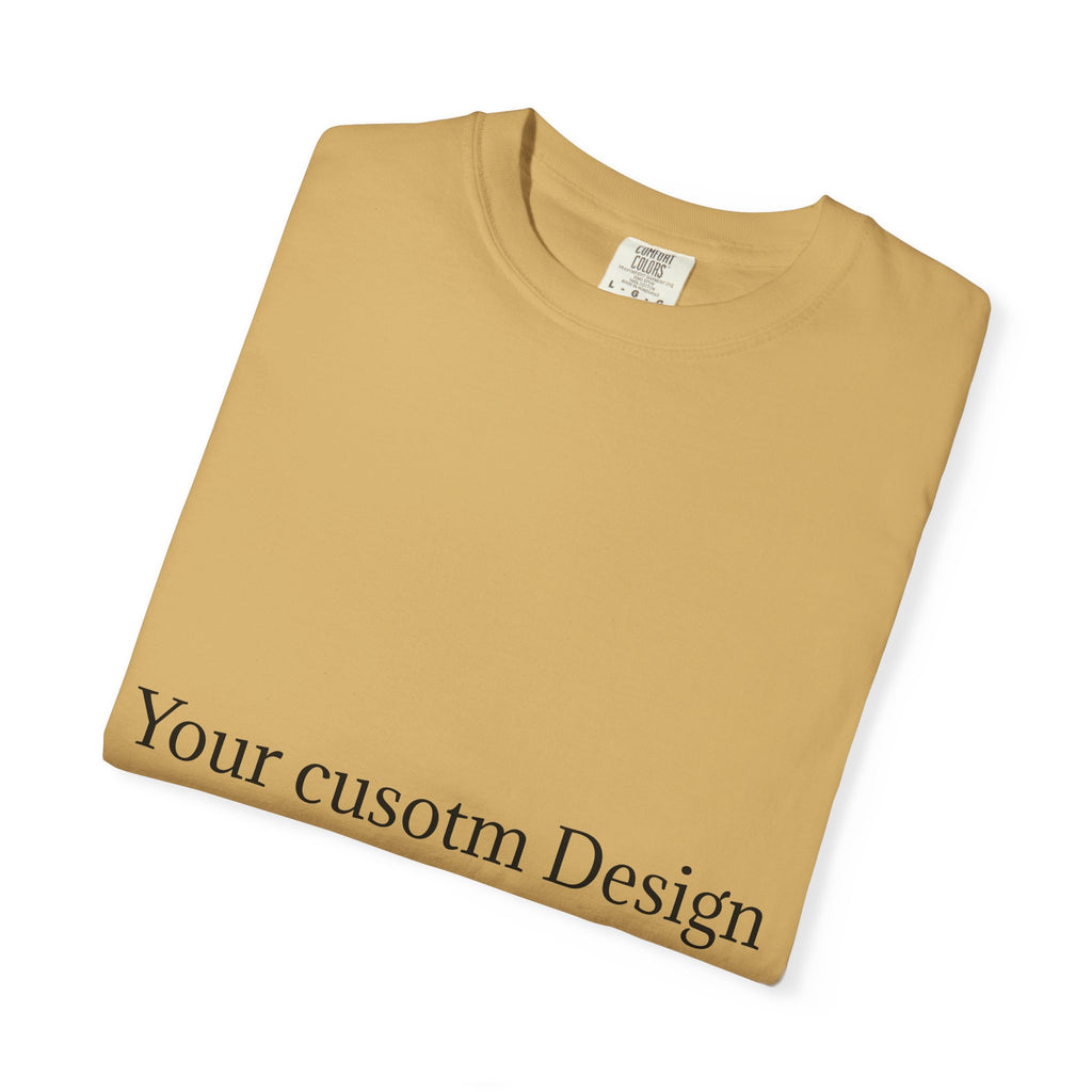 Custom Garment-Dyed T-Shirt — Personalized White Tee for Everyday Wear