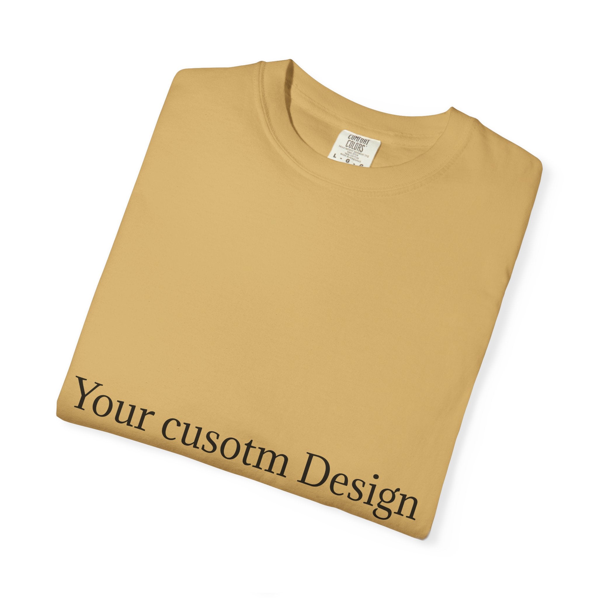 Custom Garment-Dyed T-Shirt — Personalized White Tee for Everyday Wear
