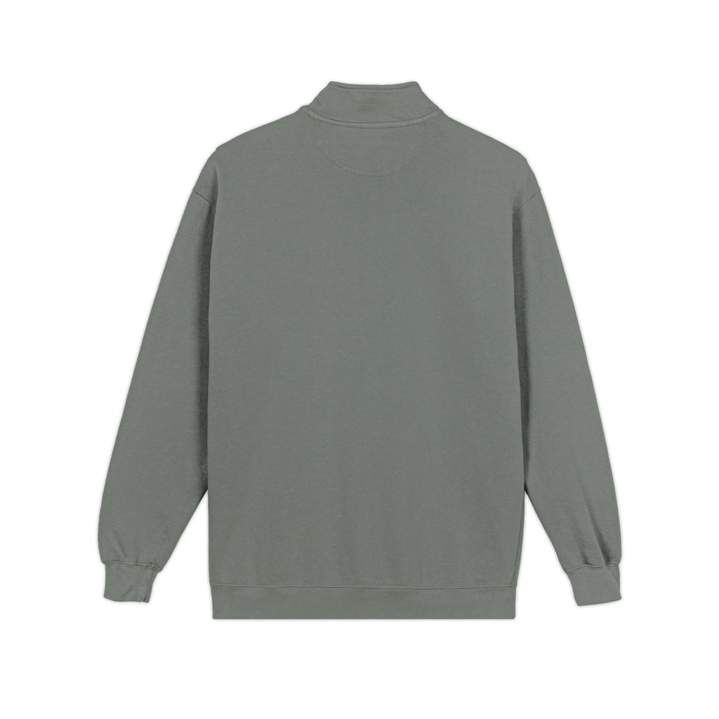 Quarter-Zip Sweatshirt – Minimalist Gray Casual Pullover
