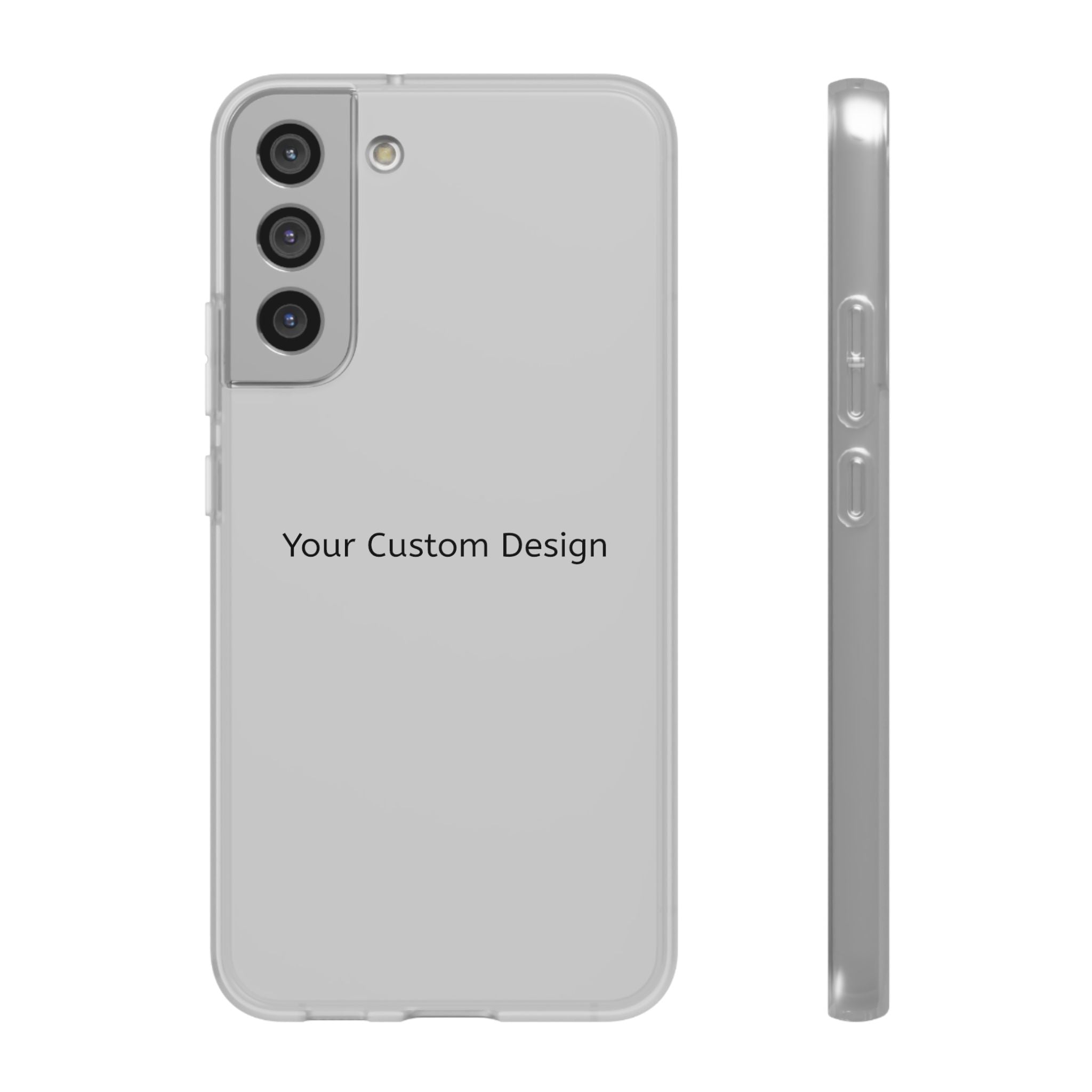 Custom Flexi Phone Case – Slim Clear Protective Phone Cover (Your Custom Design)
