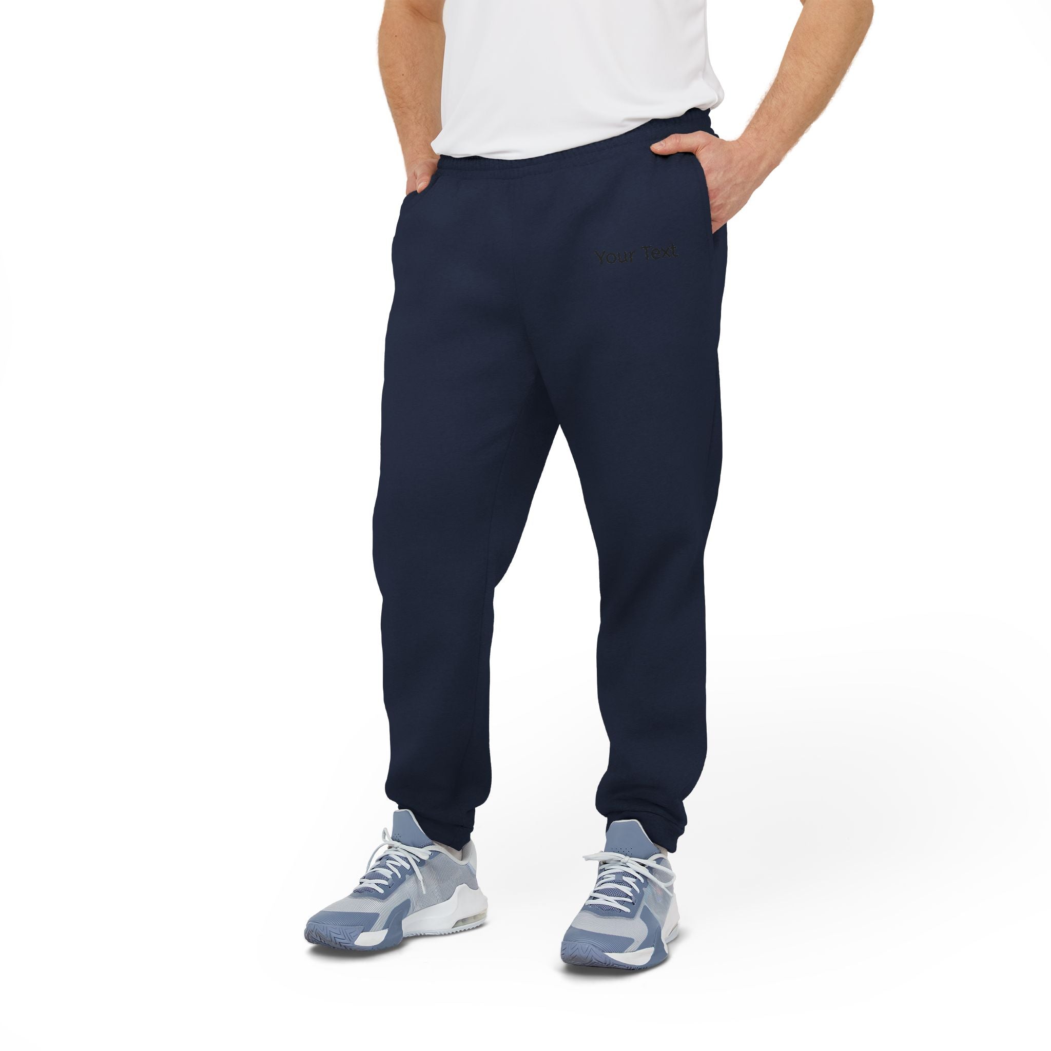 Adidas Fleece Joggers — Customizable Gray Athletic Sweatpants