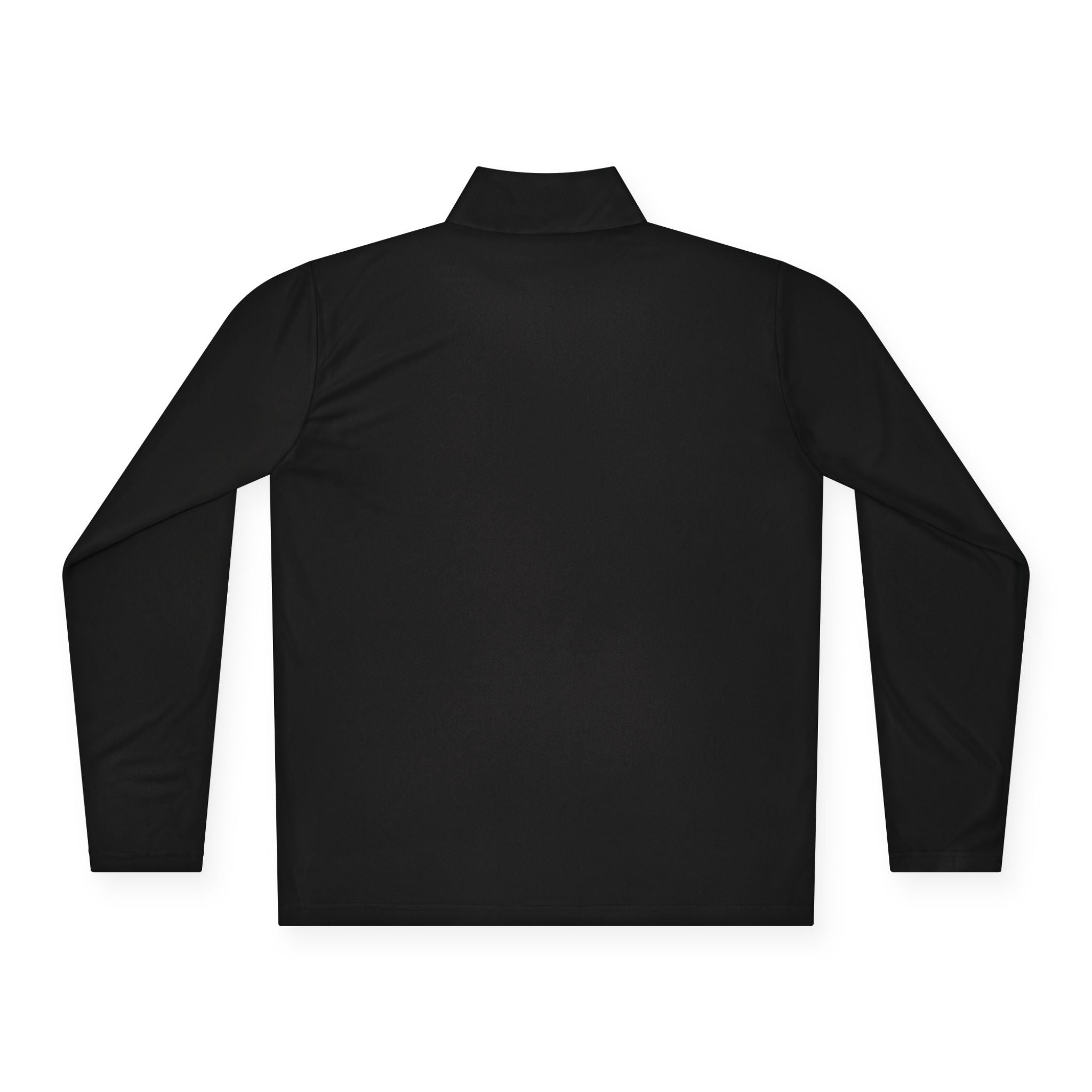 Customizable Quarter-Zip Pullover — Minimal 'Your Text' Chest Logo