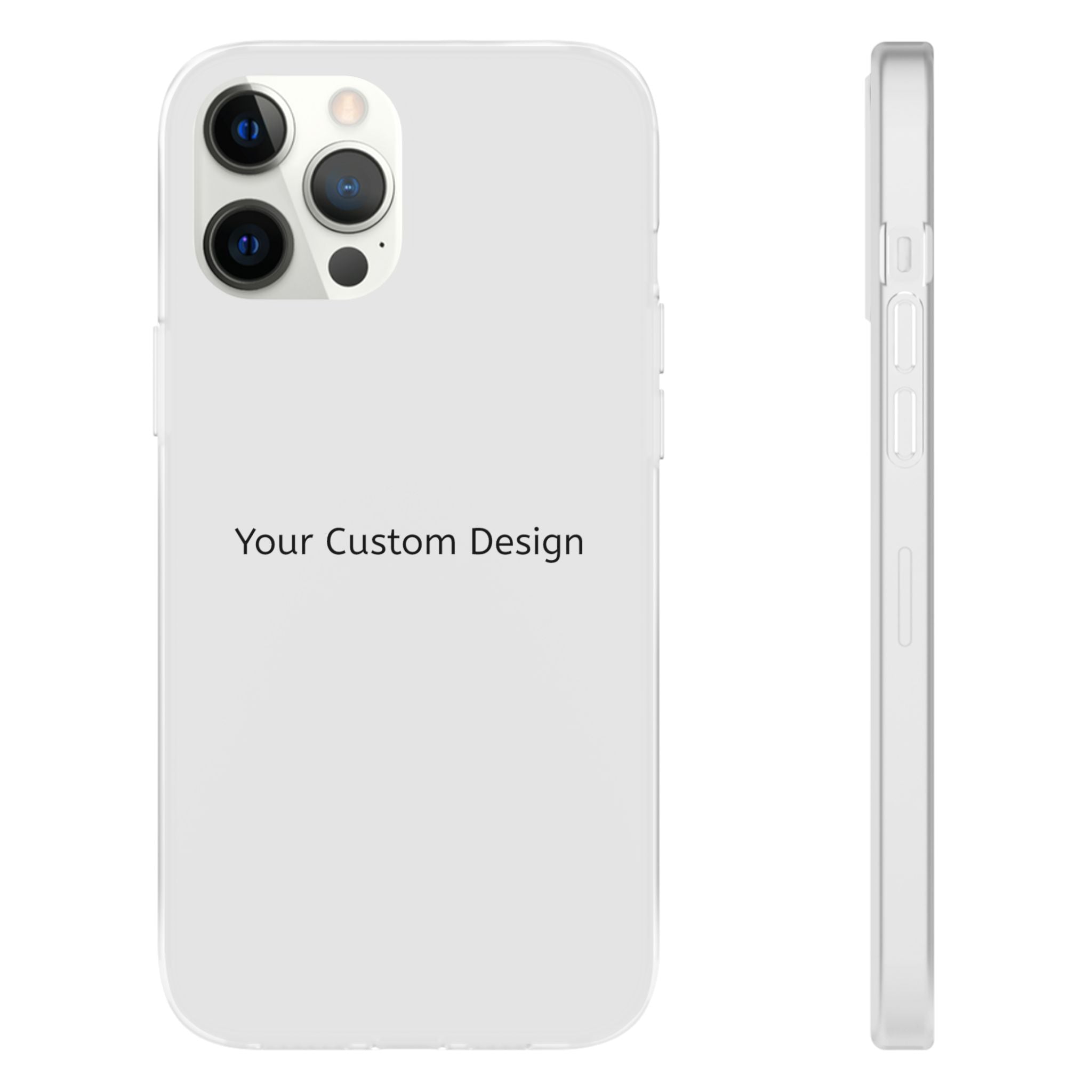 Custom Flexi Phone Case – Slim Clear Protective Phone Cover (Your Custom Design)