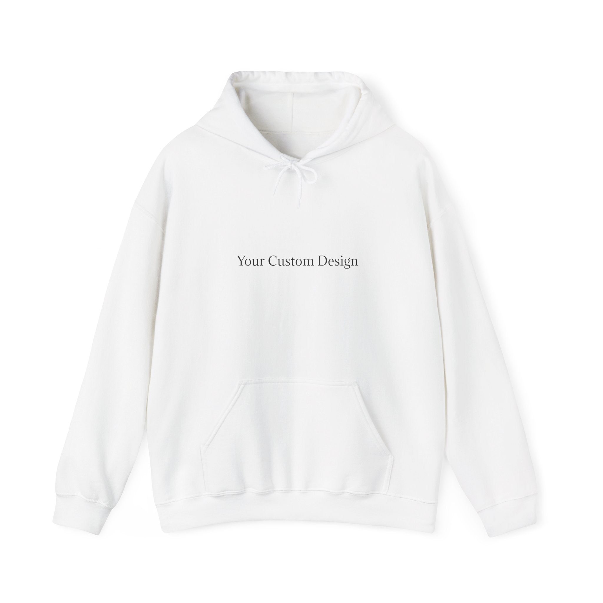 Minimal Custom Text Hoodie — Your Custom Design