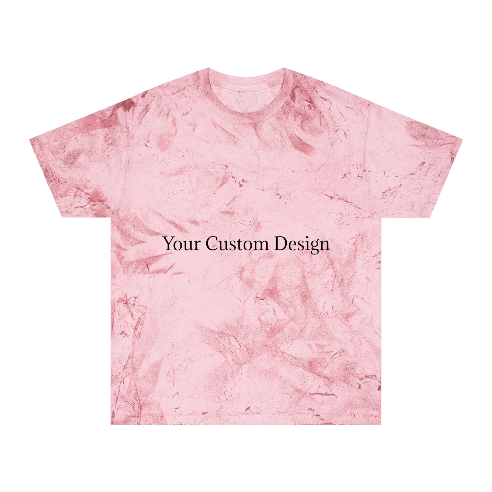 Color Blast T-Shirt — Marble Texture Custom Design Tee