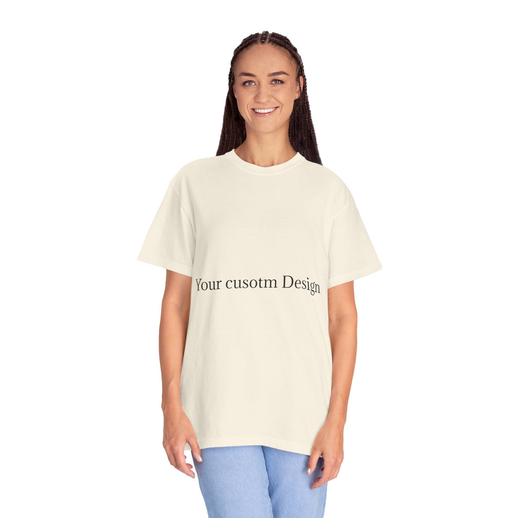 Custom Garment-Dyed T-Shirt — Personalized White Tee for Everyday Wear